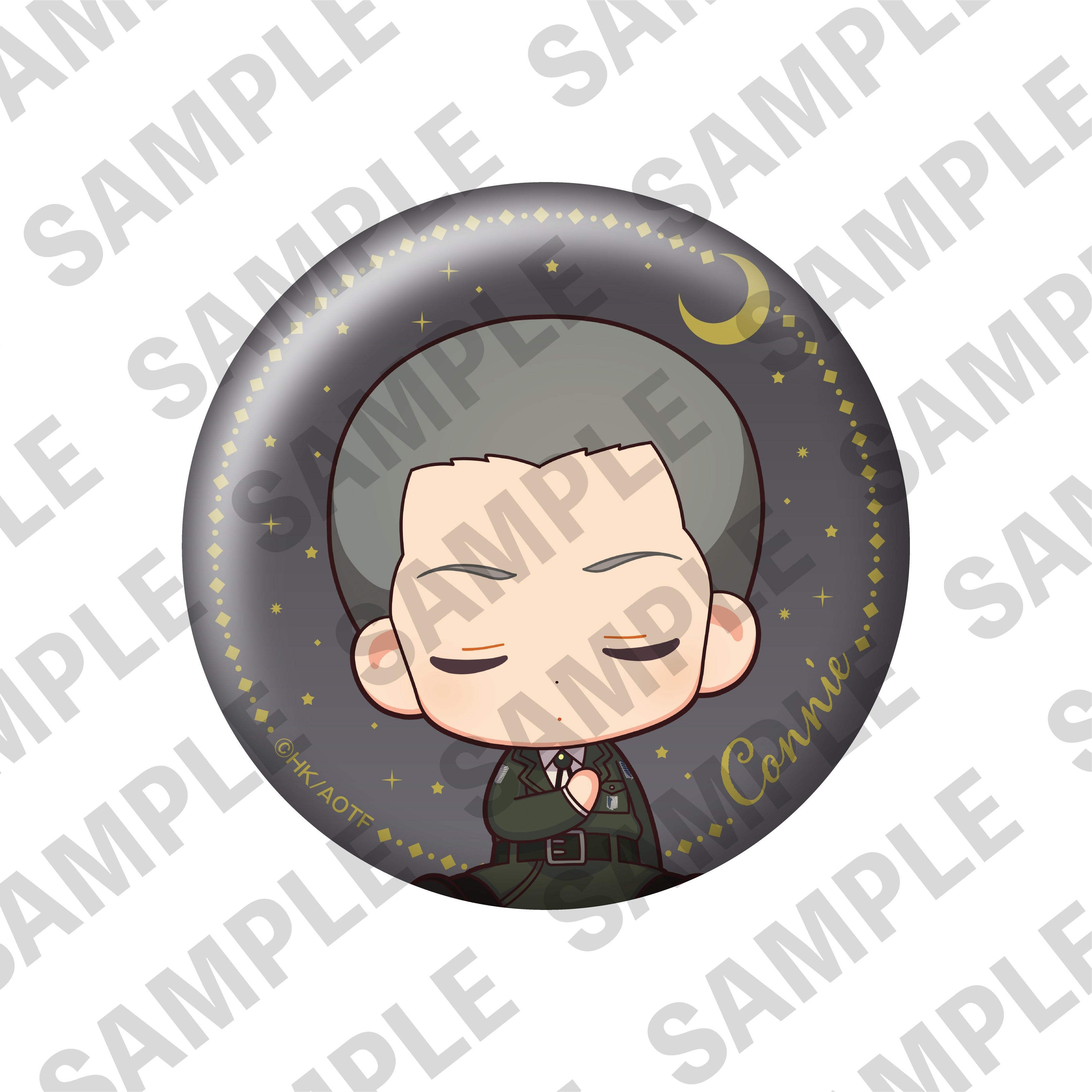 【単品】進撃の巨人「おやすみ調査兵団」トレーディング缶バッジ(ミニキャラver.) の商品画像5枚目です