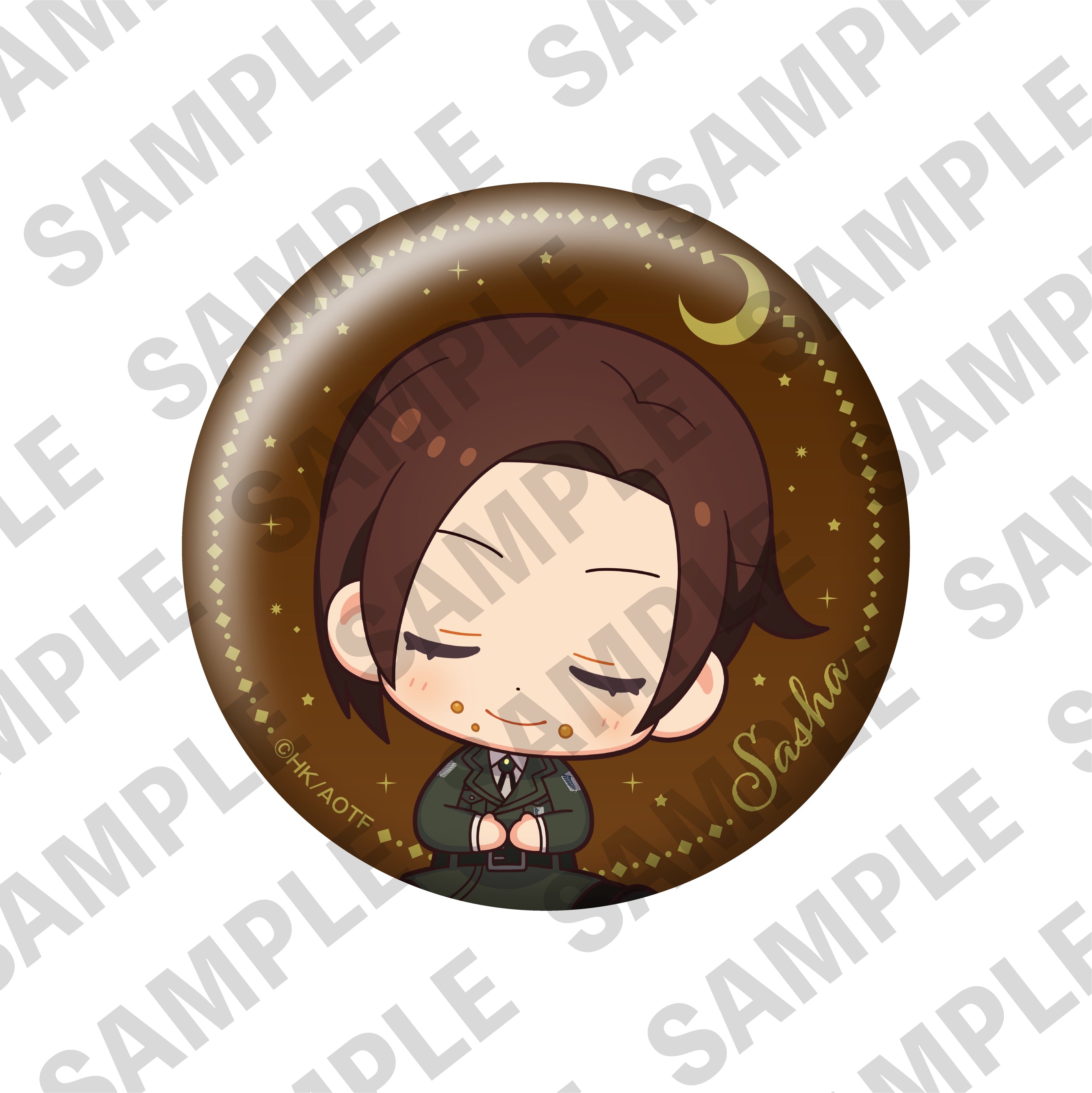 【単品】進撃の巨人「おやすみ調査兵団」トレーディング缶バッジ(ミニキャラver.) の商品画像6枚目です