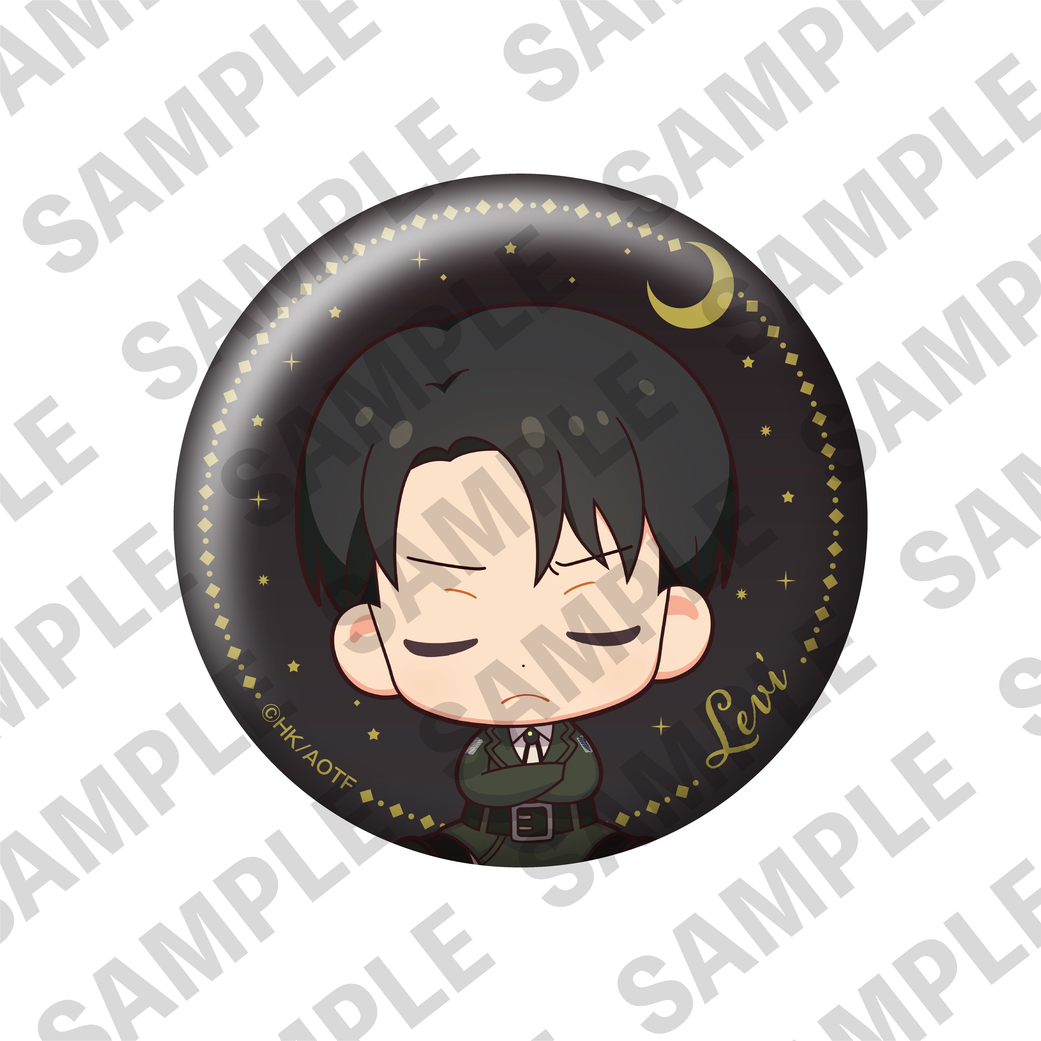 【単品】進撃の巨人「おやすみ調査兵団」トレーディング缶バッジ(ミニキャラver.) の商品画像7枚目です