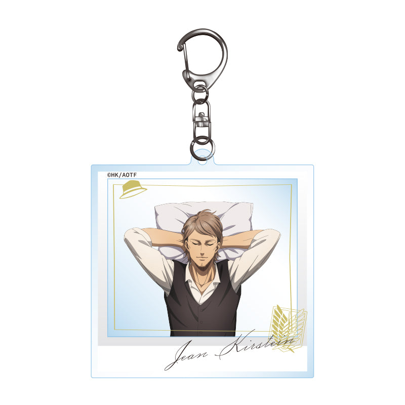 進撃の巨人「おやすみ調査兵団」アクリルキーホルダー ジャン の商品画像1枚目です