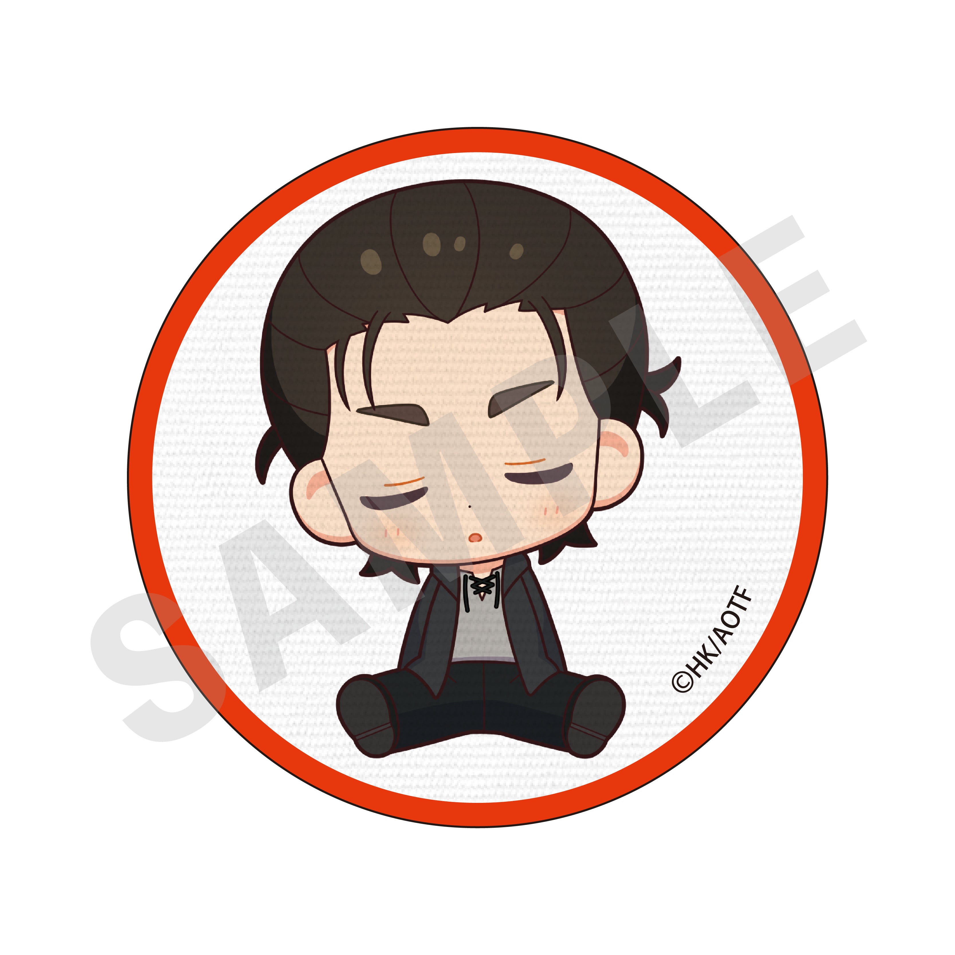 TVアニメ 進撃の巨人【The Final Season】おやすみ調査兵団 刺繍風ステッカー&ワッペン(エレン)