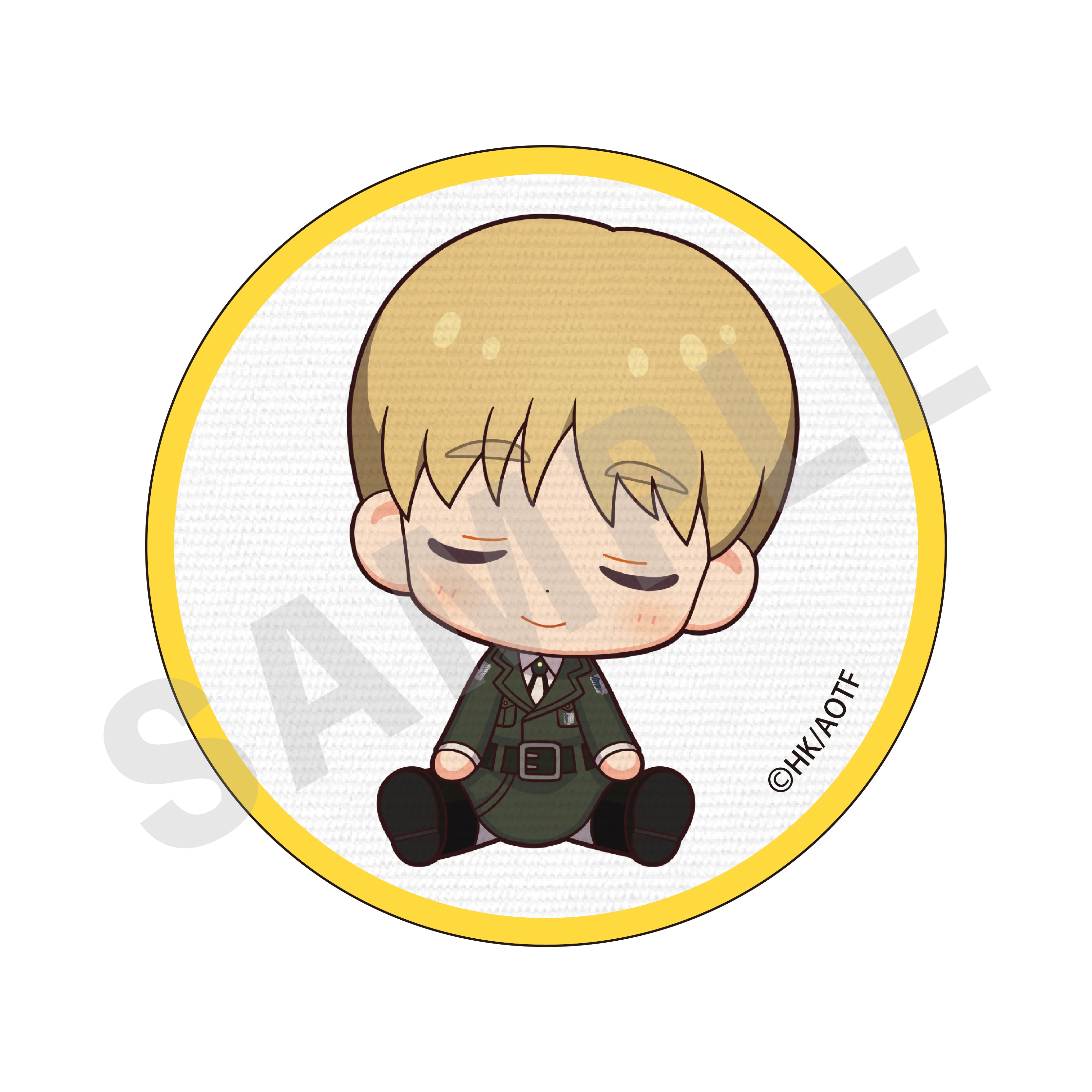 TVアニメ 進撃の巨人【The Final Season】おやすみ調査兵団 刺繍風ステッカー&ワッペン(アルミン)