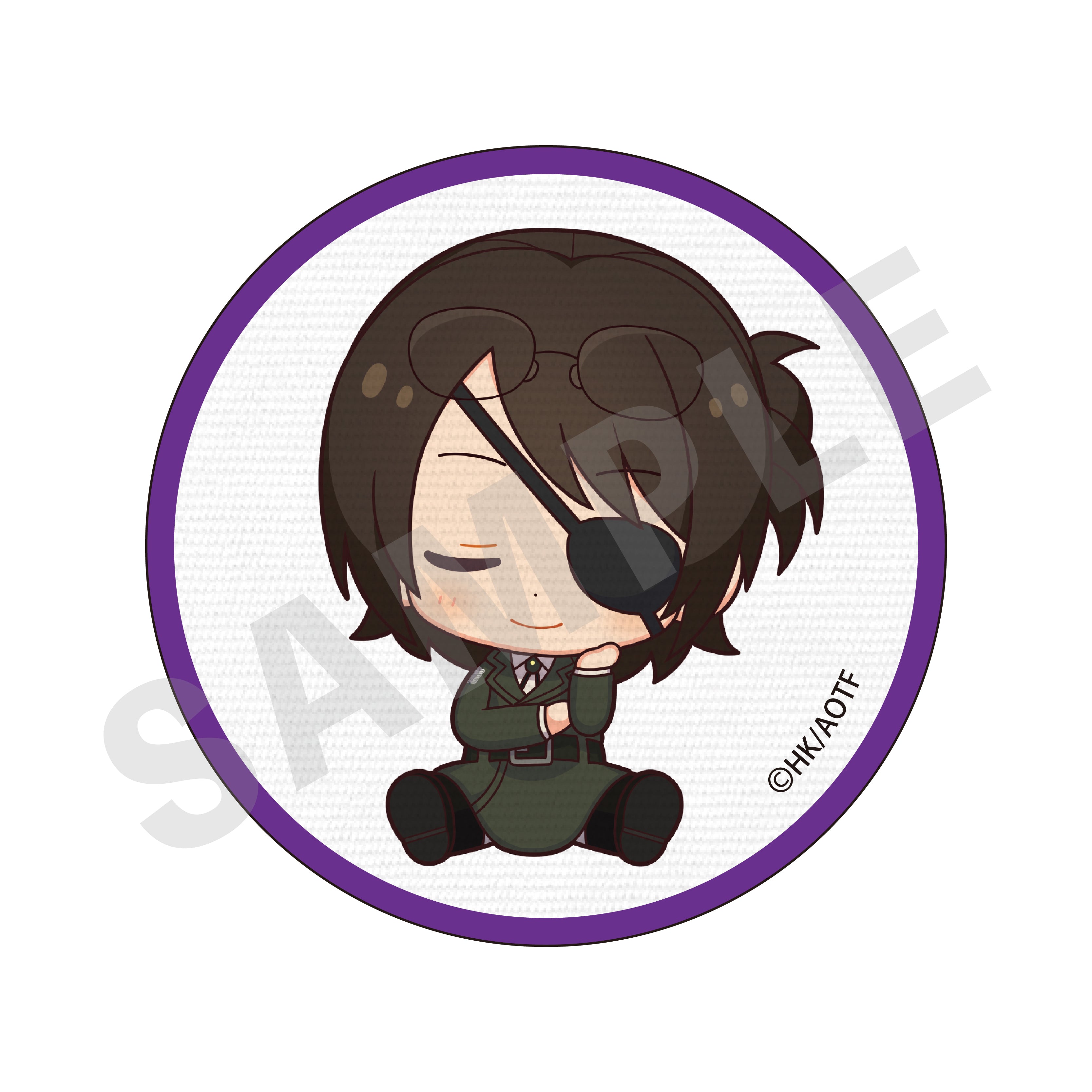 TVアニメ 進撃の巨人【The Final Season】おやすみ調査兵団 刺繍風ステッカー&ワッペン(ハンジ)