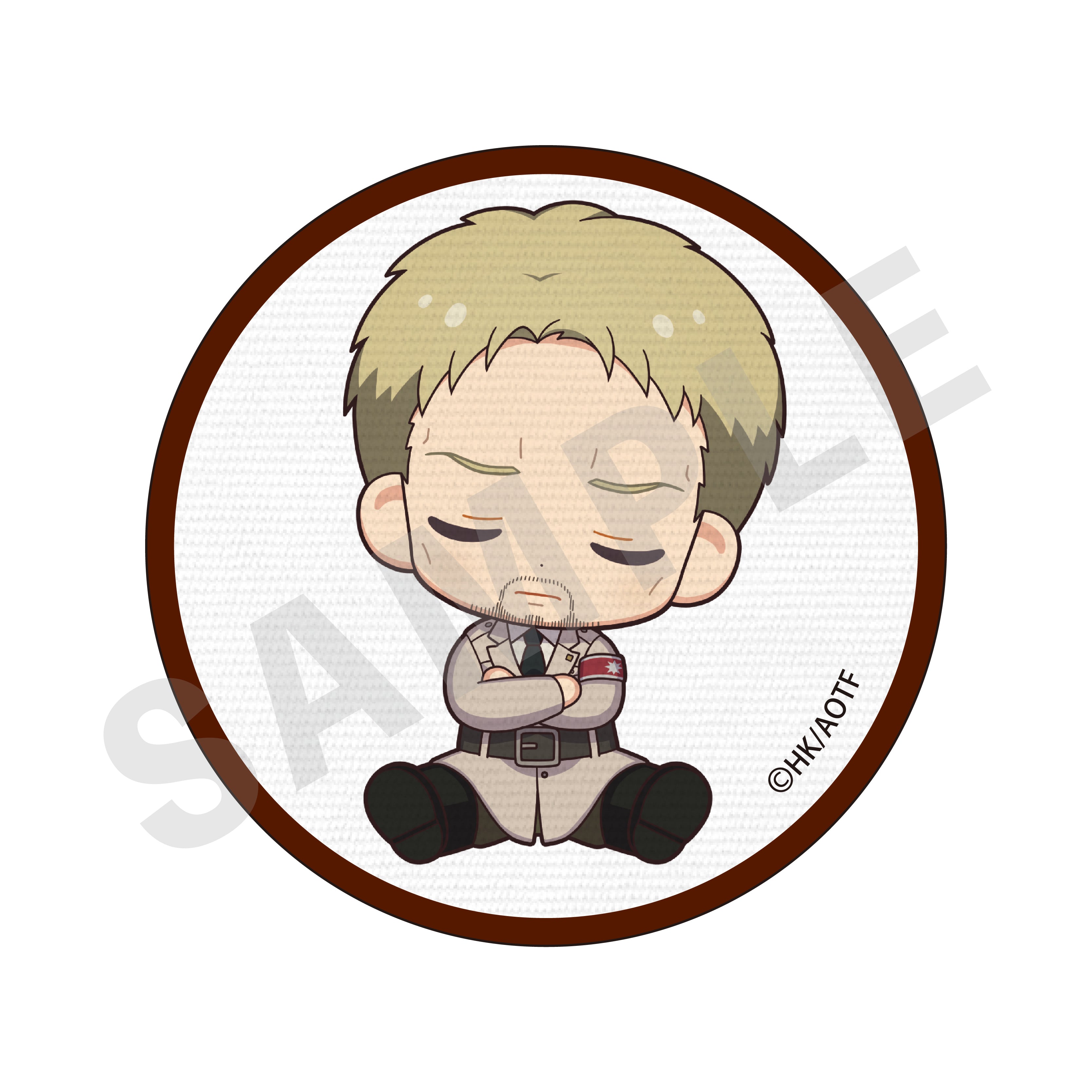 TVアニメ 進撃の巨人【The Final Season】おやすみ調査兵団 刺繍風ステッカー&ワッペン(ライナー)