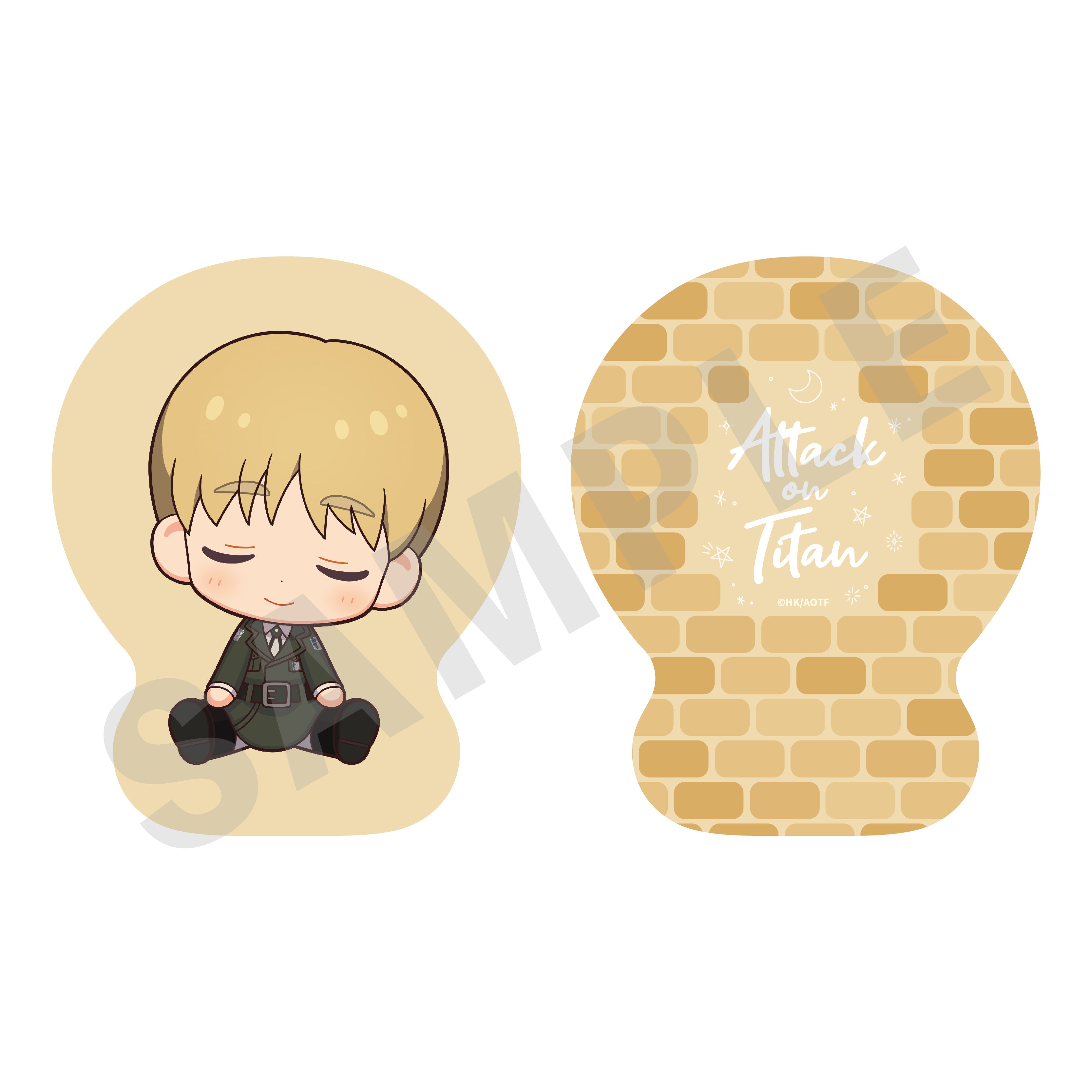 TVアニメ 進撃の巨人【The Final Season】おやすみ調査兵団 ダイカットクッション(アルミン)