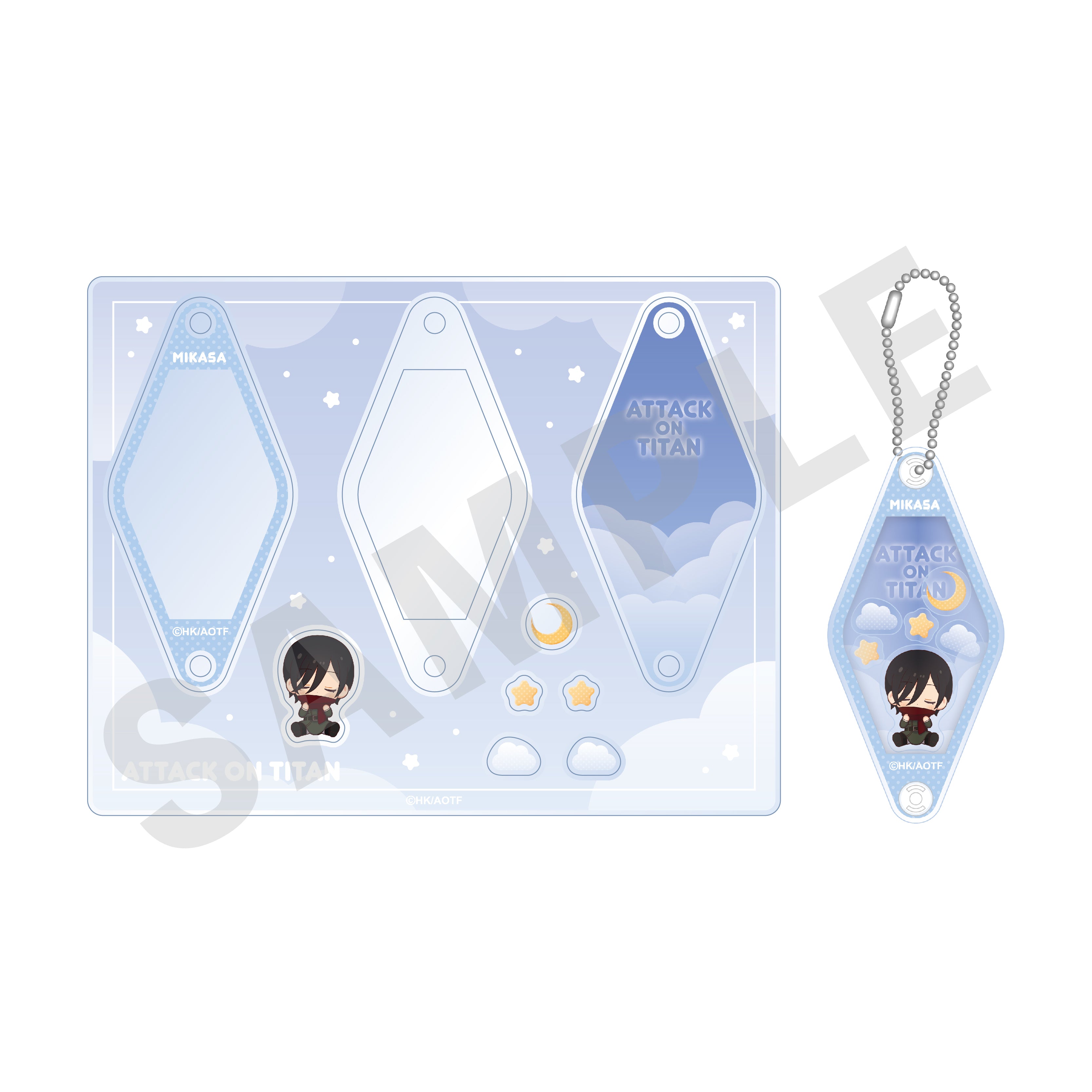 TVアニメ 進撃の巨人【The Final Season】おやすみ調査兵団 シャカシャカキーホルダー(ミカサ)