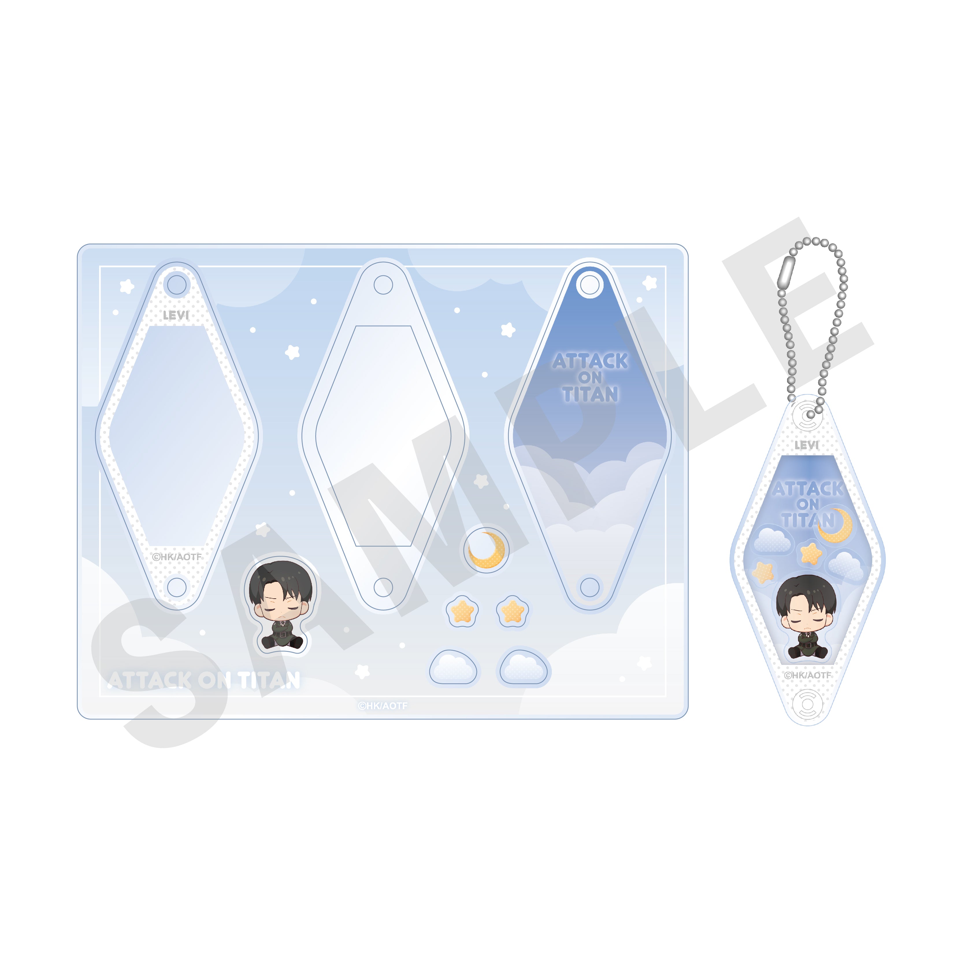 TVアニメ 進撃の巨人【The Final Season】おやすみ調査兵団 シャカシャカキーホルダー(リヴァイ)