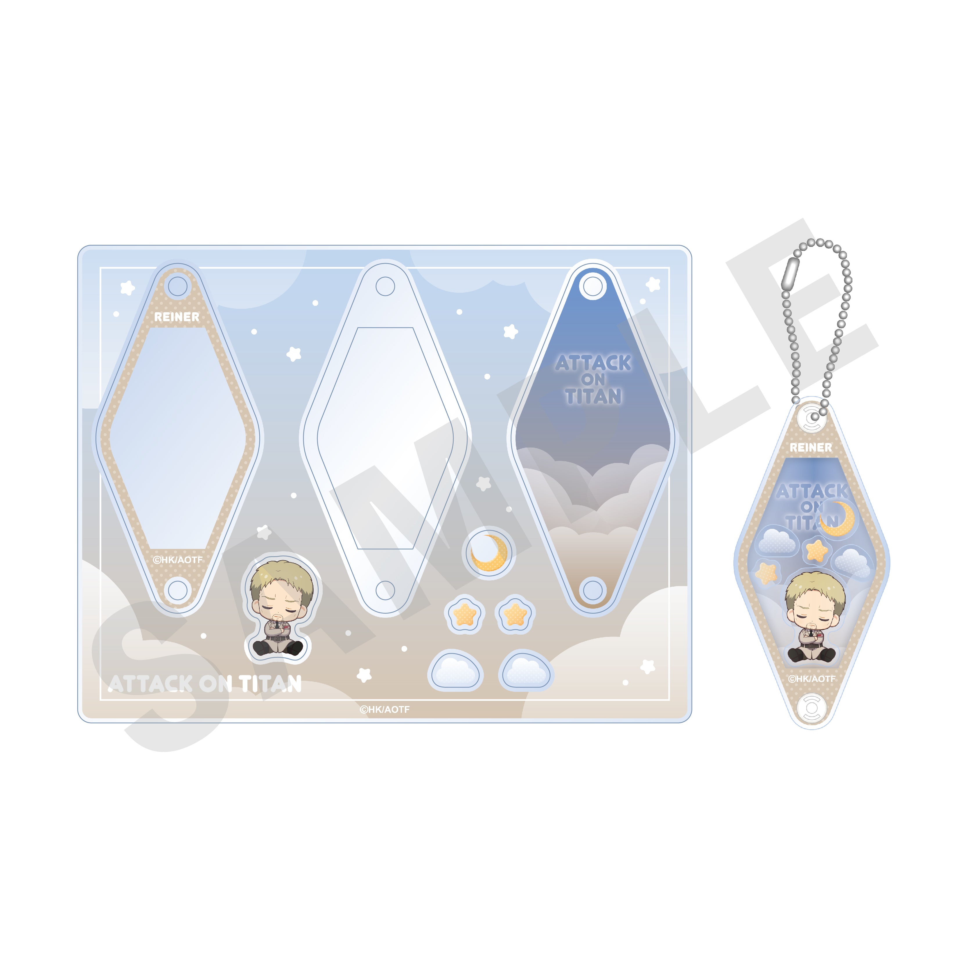 TVアニメ 進撃の巨人【The Final Season】おやすみ調査兵団 シャカシャカキーホルダー(ライナー)