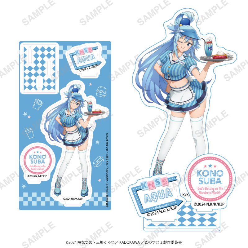 アニメ「この素晴らしい世界に祝福を!3」アクリルスタンド(アクア) の商品画像1枚目です