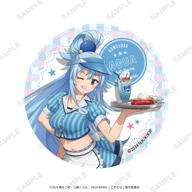 アニメ「この素晴らしい世界に祝福を!3」合皮コースター(アクア) の商品画像1枚目です