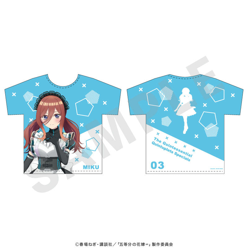 「五等分の花嫁∽」フルグラフィックTシャツ 中野三玖 の商品画像1枚目です