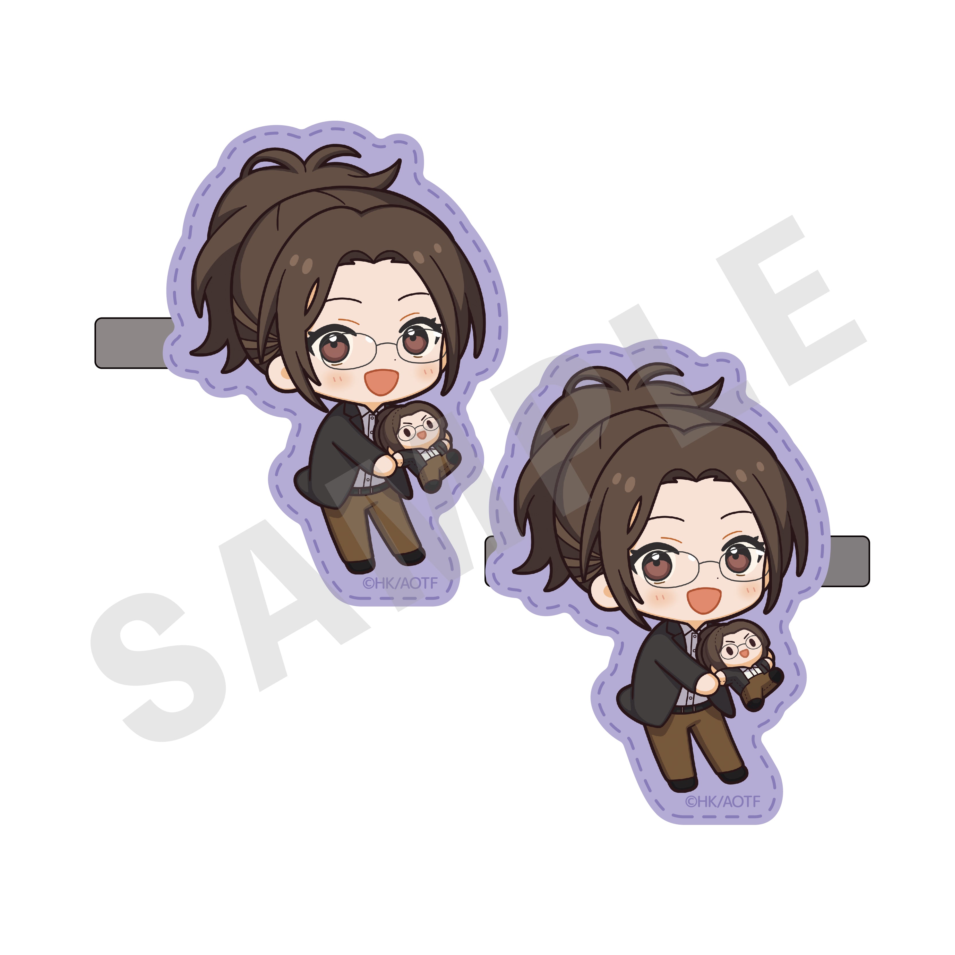 TVアニメ『進撃の巨人』 ミニキャラだっこシリーズ アクリルヘアクリップ ハンジ の商品画像1枚目です