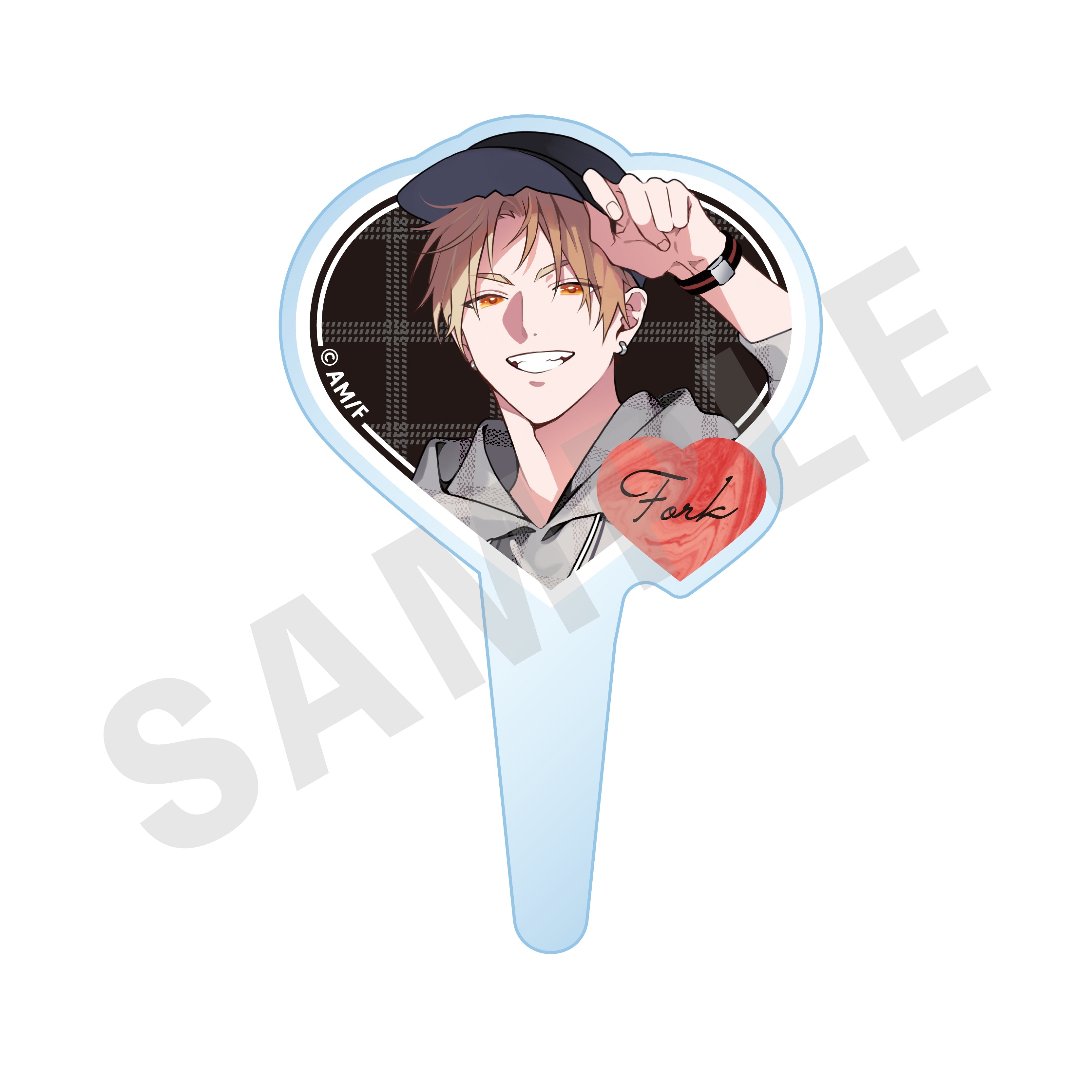 「舌先から恋」ピック風アクリルマーカー(達成・等身) の商品画像1枚目です