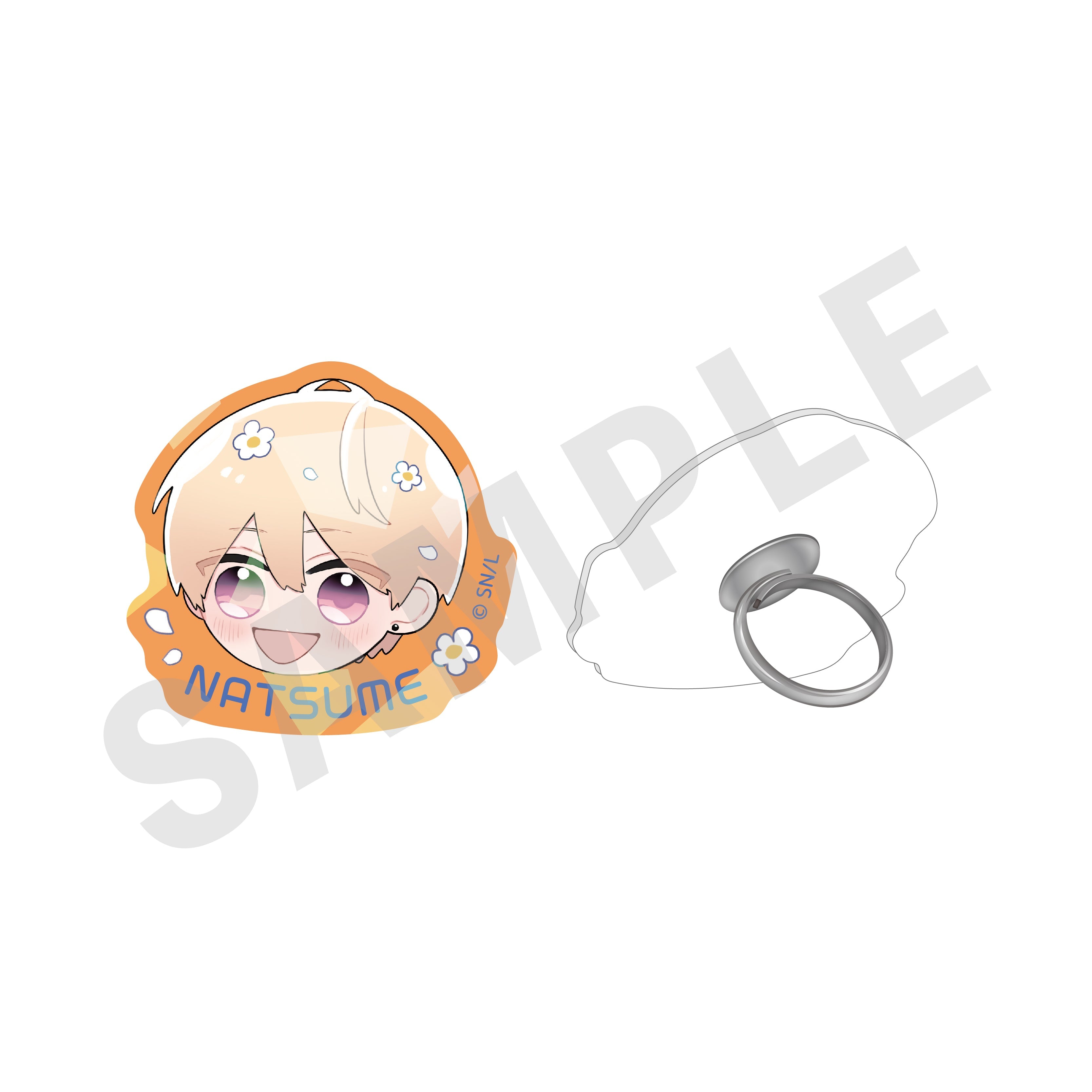 「コスメティック・プレイラバー」きらきらアクリルリング(間宮棗) の商品画像1枚目です