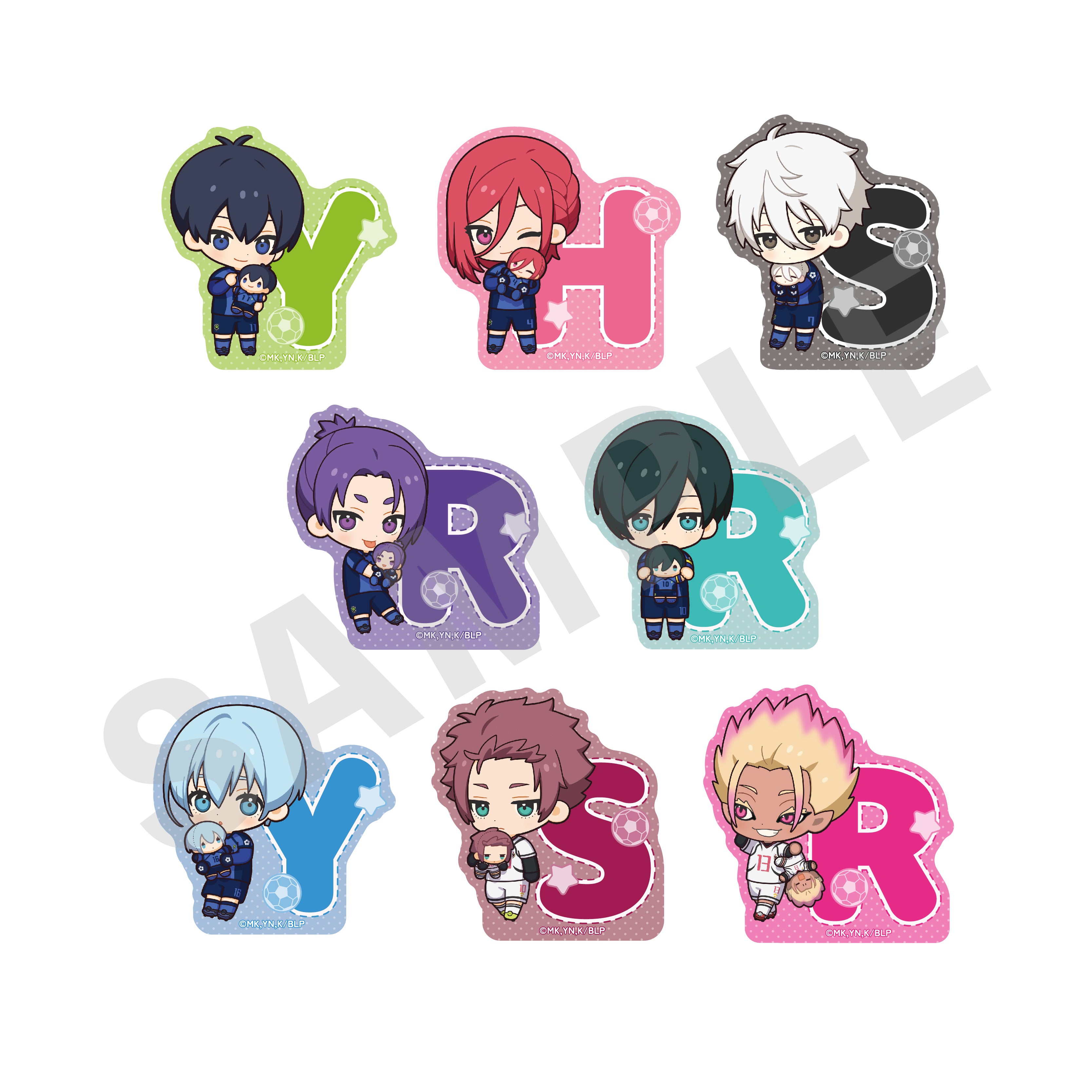 【全種セット】TVアニメ『ブルーロック』ミニキャラだっこシリーズ トレーディングステッカー(全8種) の商品画像1枚目です