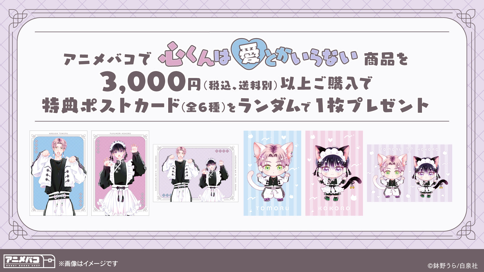 心くんは愛とかいらない のグッズの特典画像です