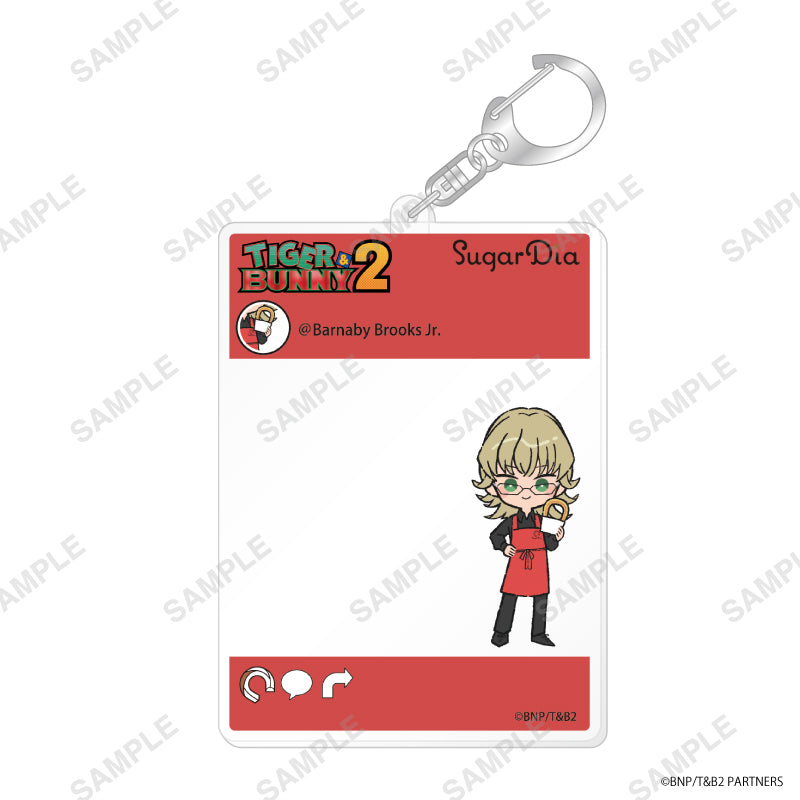 TIGER & BUNNY 2　SugarDiaコラボ SNS風アクリルキーホルダー（バーナビー・ブルックス Jr.）