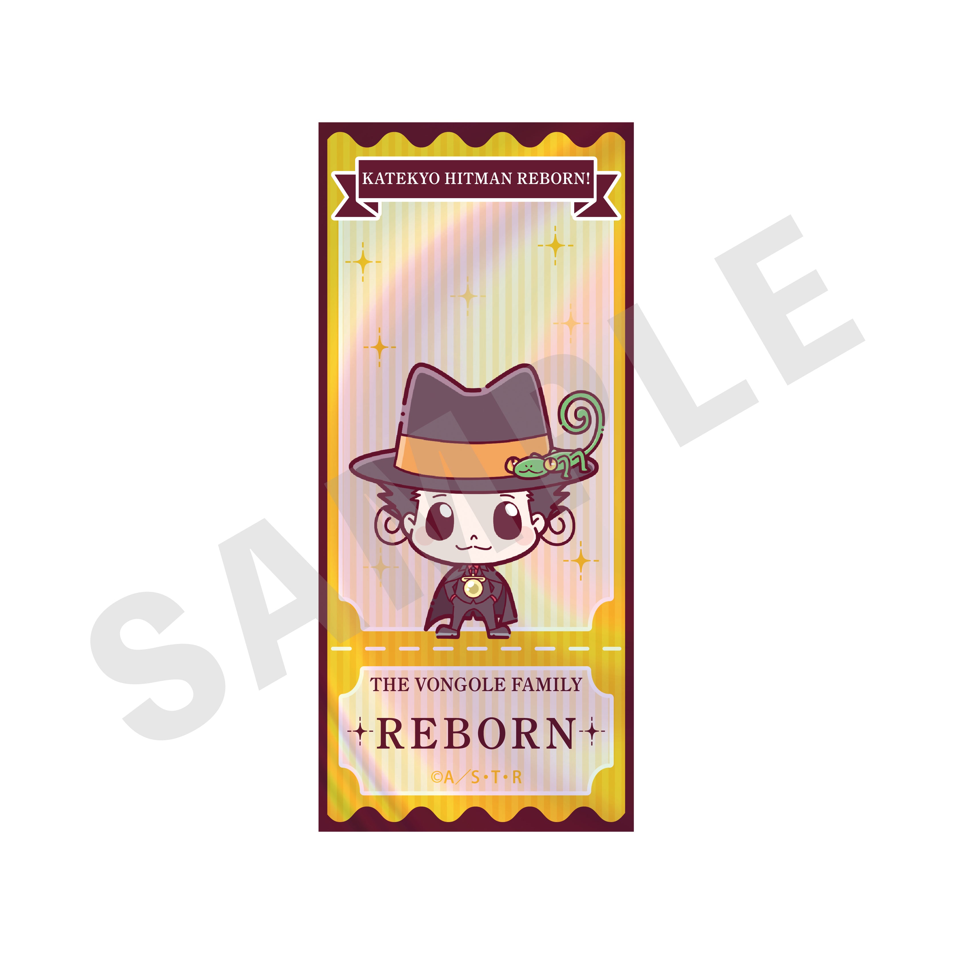 【単品】「家庭教師ヒットマンREBORN!」ミニキャラスーツシリーズ　トレーディングオーロラステッカー　（全7種）