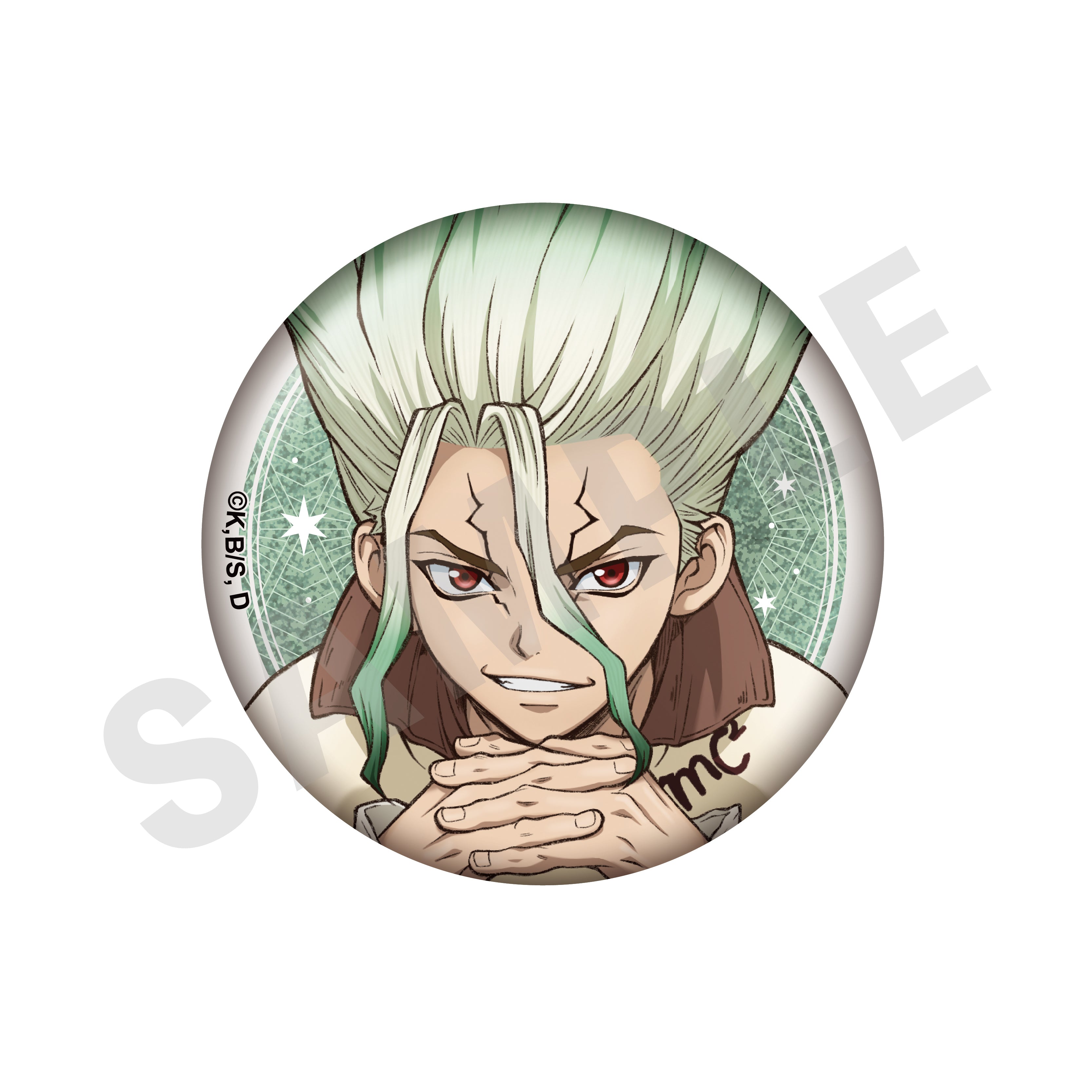 【単品】「Ｄｒ．ＳＴＯＮＥ」トレーディンググリッター缶バッジ（全8種）