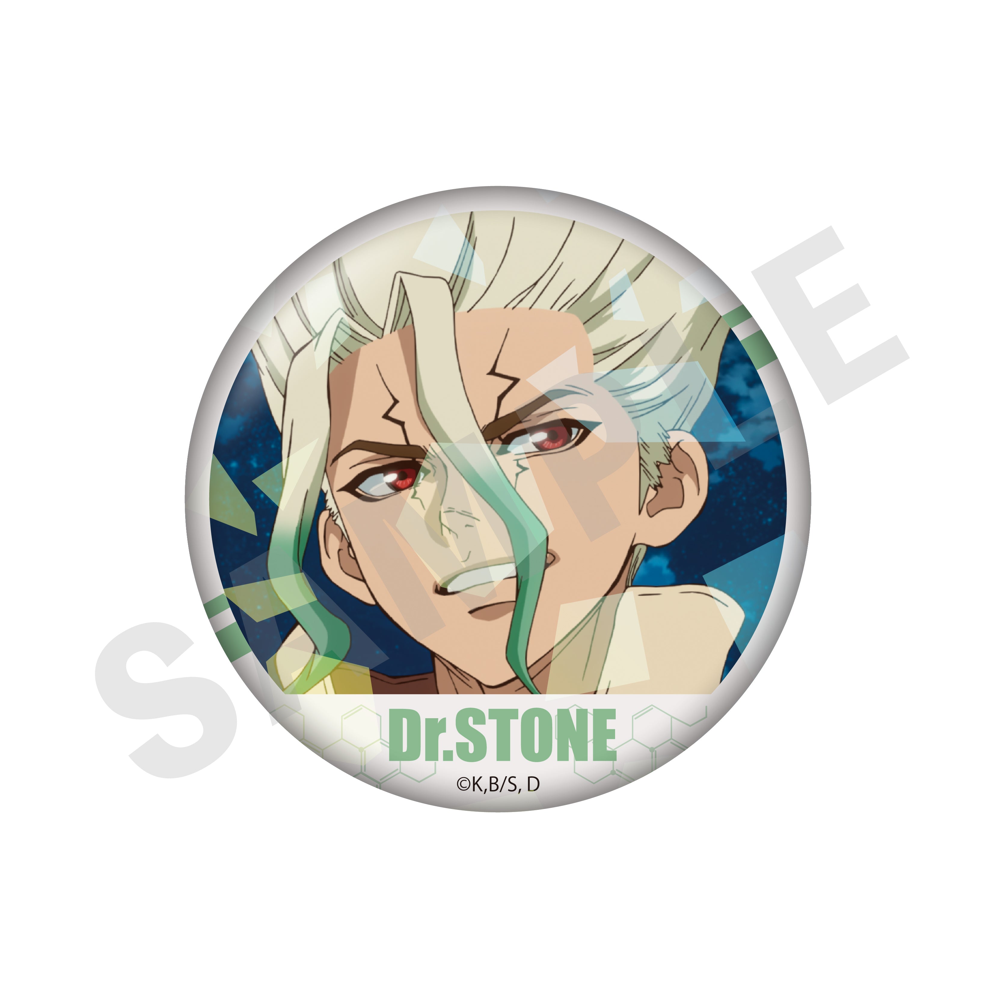 【単品】「Ｄｒ．ＳＴＯＮＥ」トレーディングキラキラ場面写缶バッジ（全10種）
