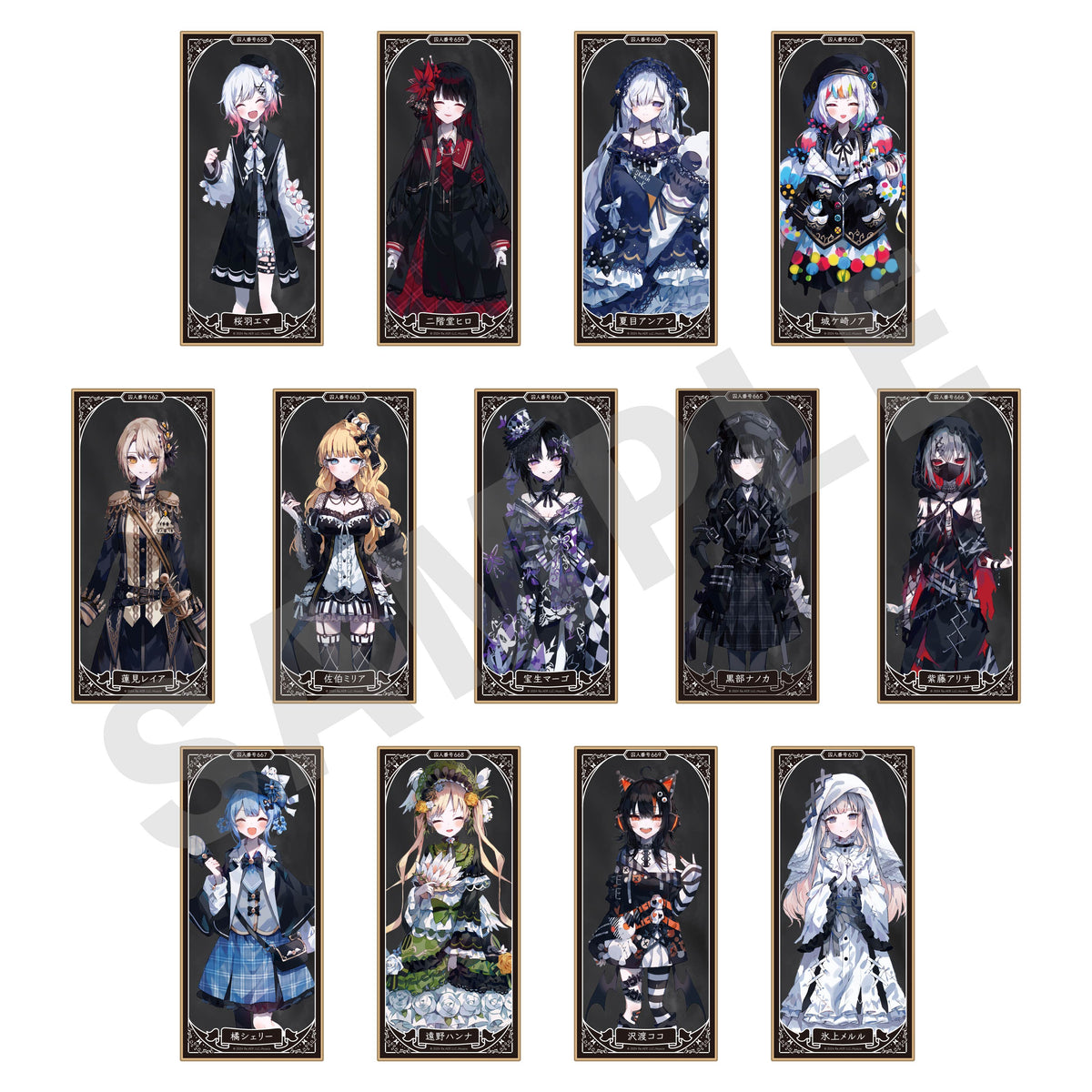 単品】「魔法少女ノ魔女裁判」トレーディングスタンド色紙（全13種