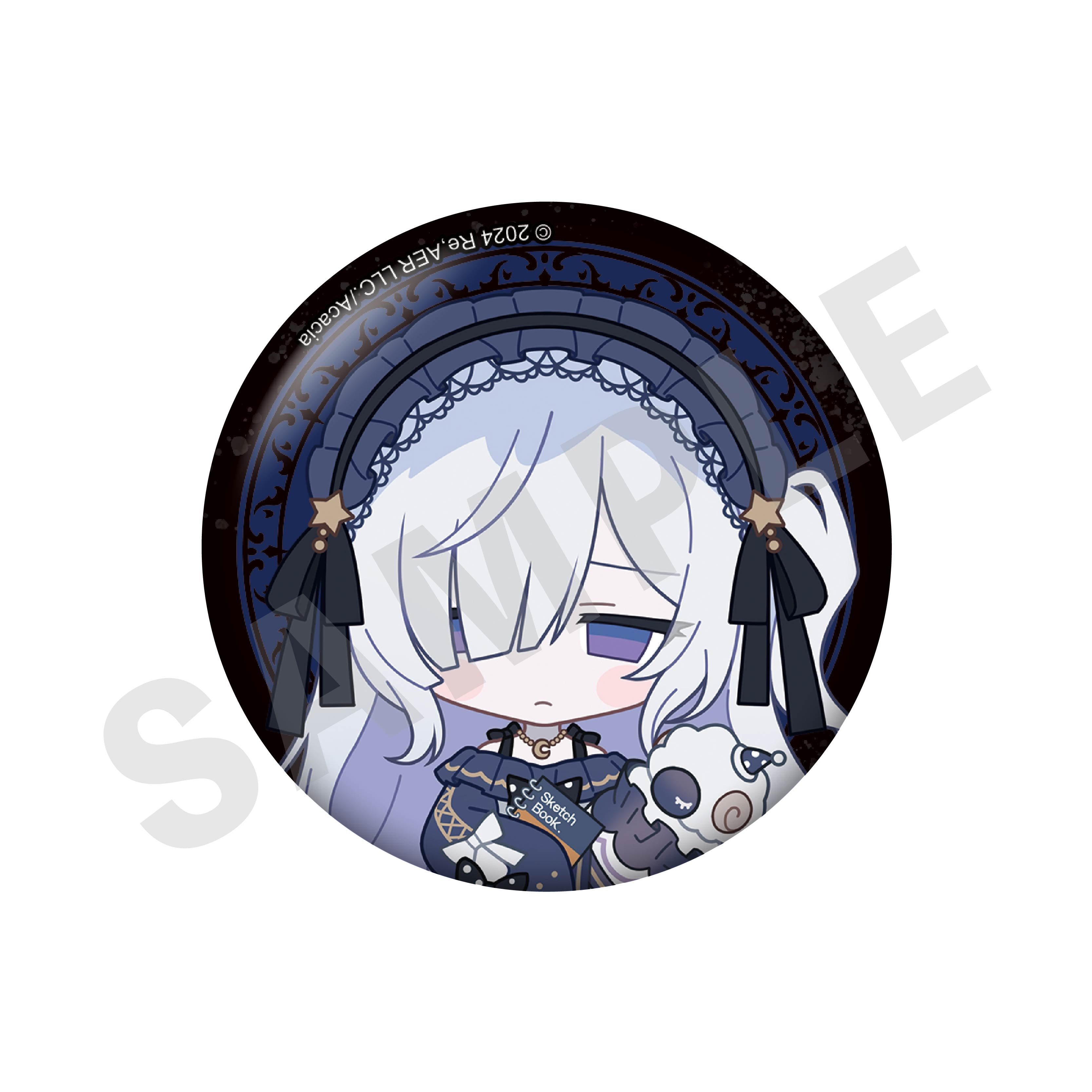 魔法少女ノ魔女裁判 のグッズ、夏目アンアンの缶バッジの画像です