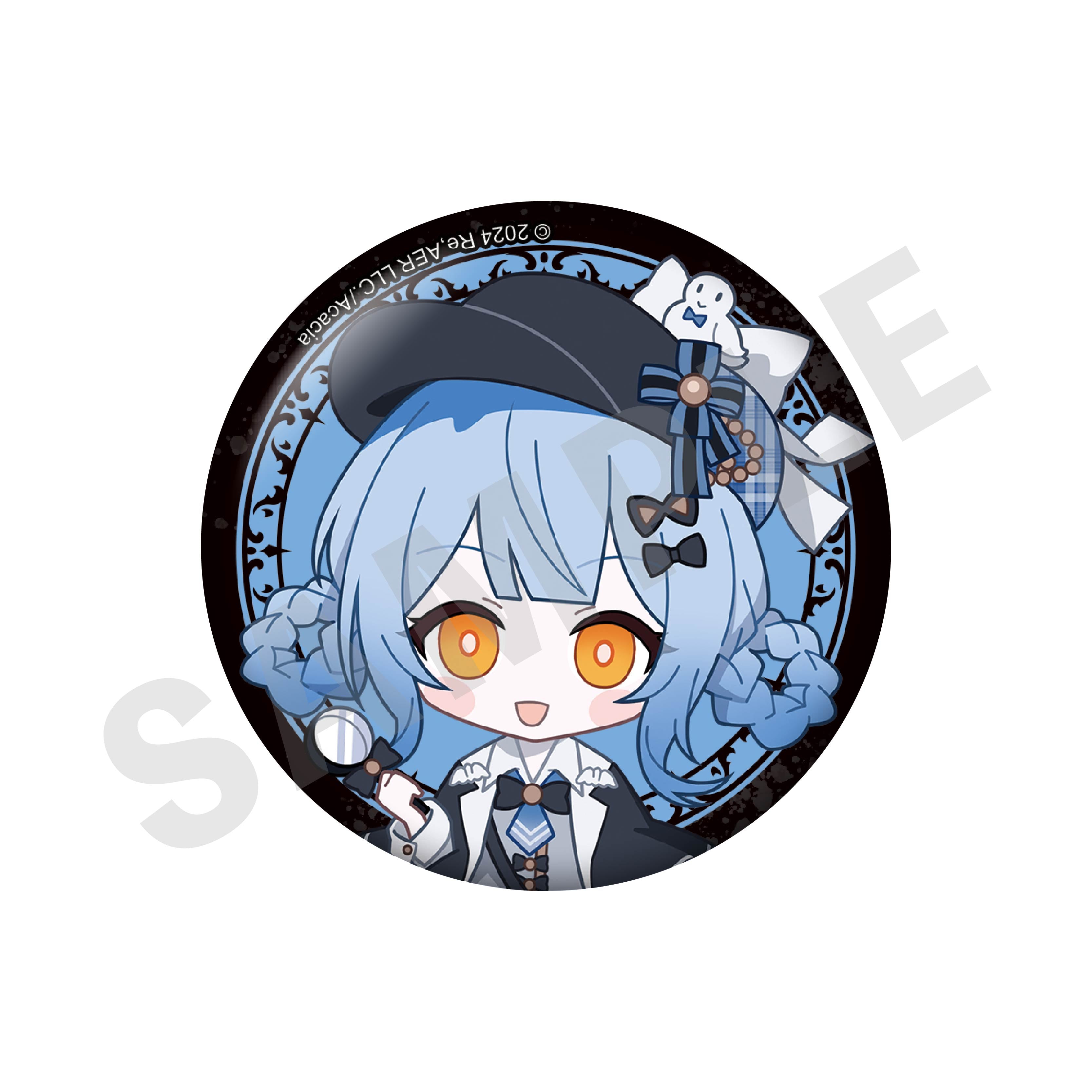 魔法少女ノ魔女裁判 のグッズ、橘シェリーの缶バッジの画像です