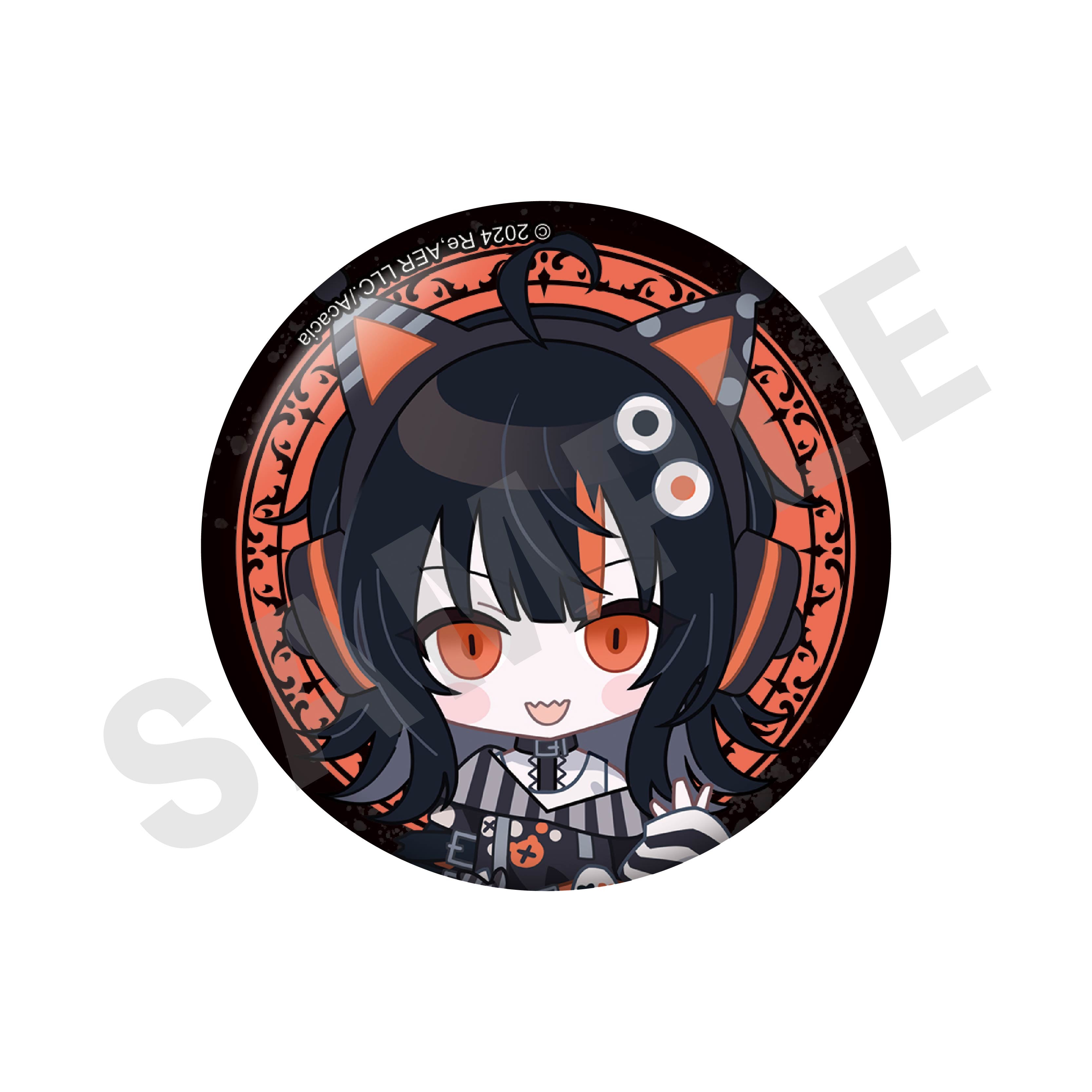 魔法少女ノ魔女裁判 のグッズ、沢渡ココの缶バッジの画像です