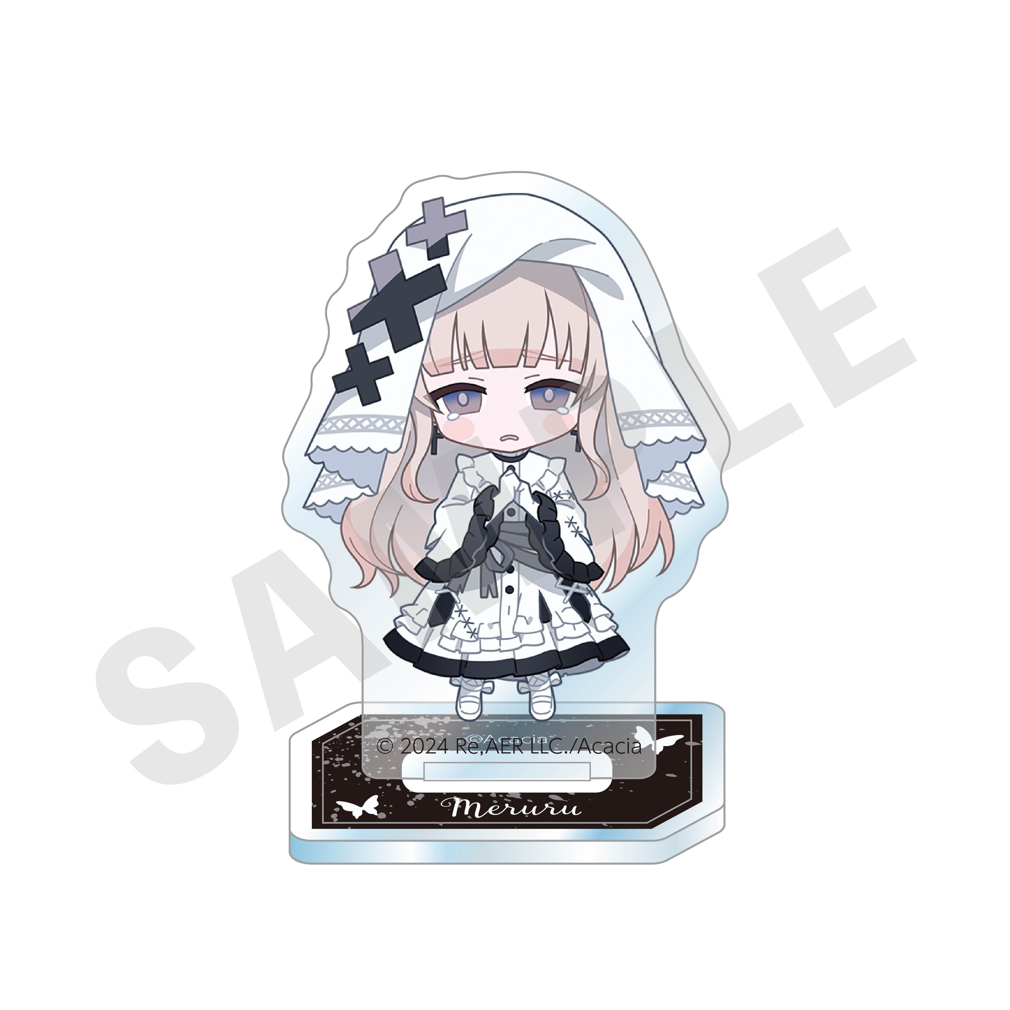魔法少女ノ魔女裁判 のグッズ、氷上メルルのアクリルスタンドの画像です