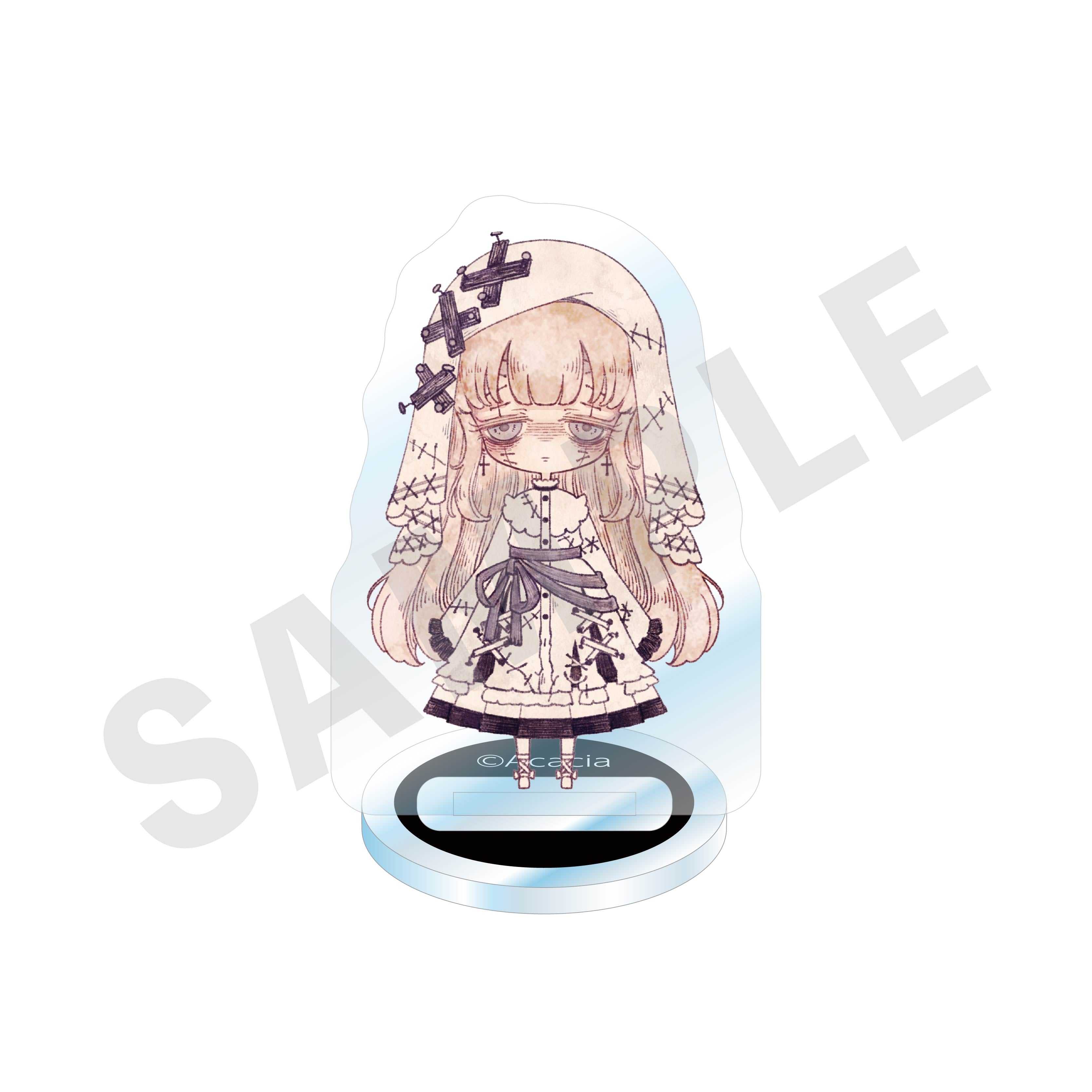魔法少女ノ魔女裁判 のグッズ、氷上メルルのアクリルスタンドの画像です