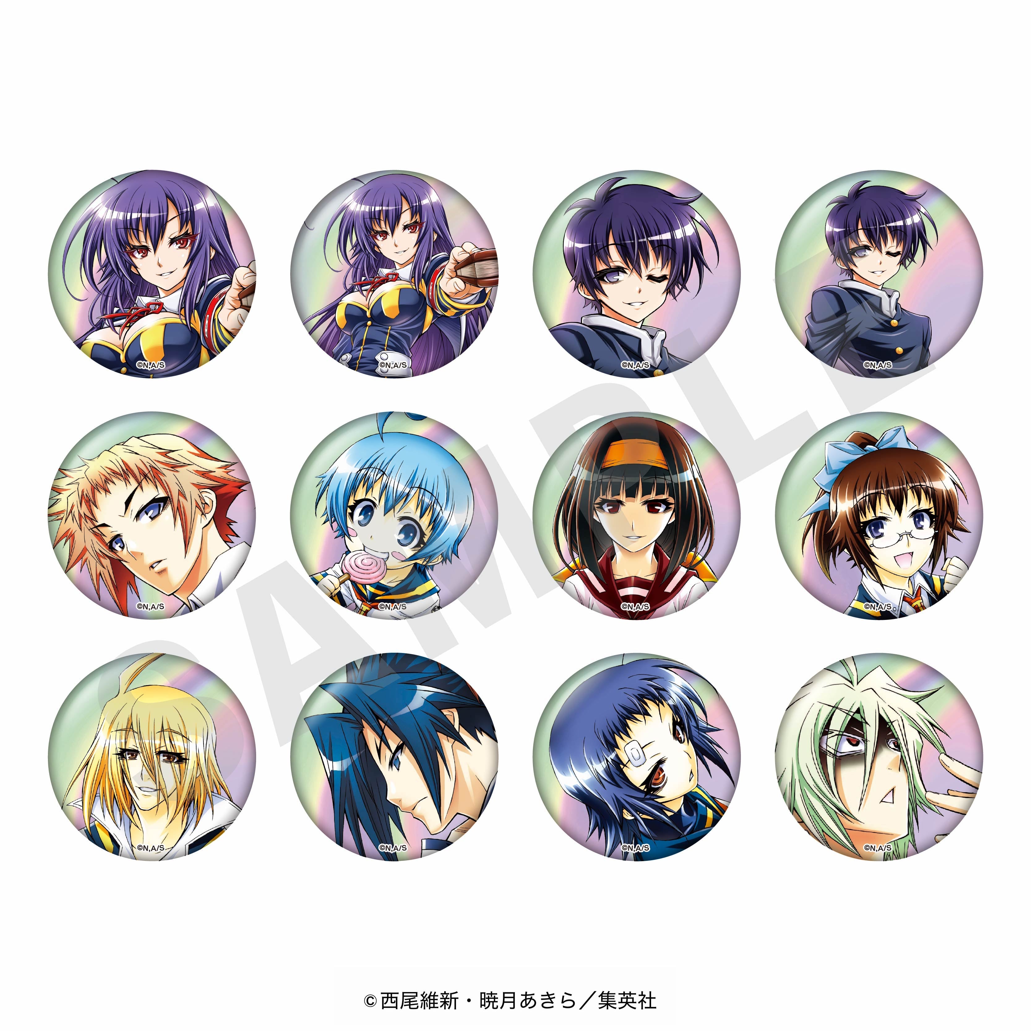 【全種セット】「めだかボックス」オーロラ缶バッジ(全12種)