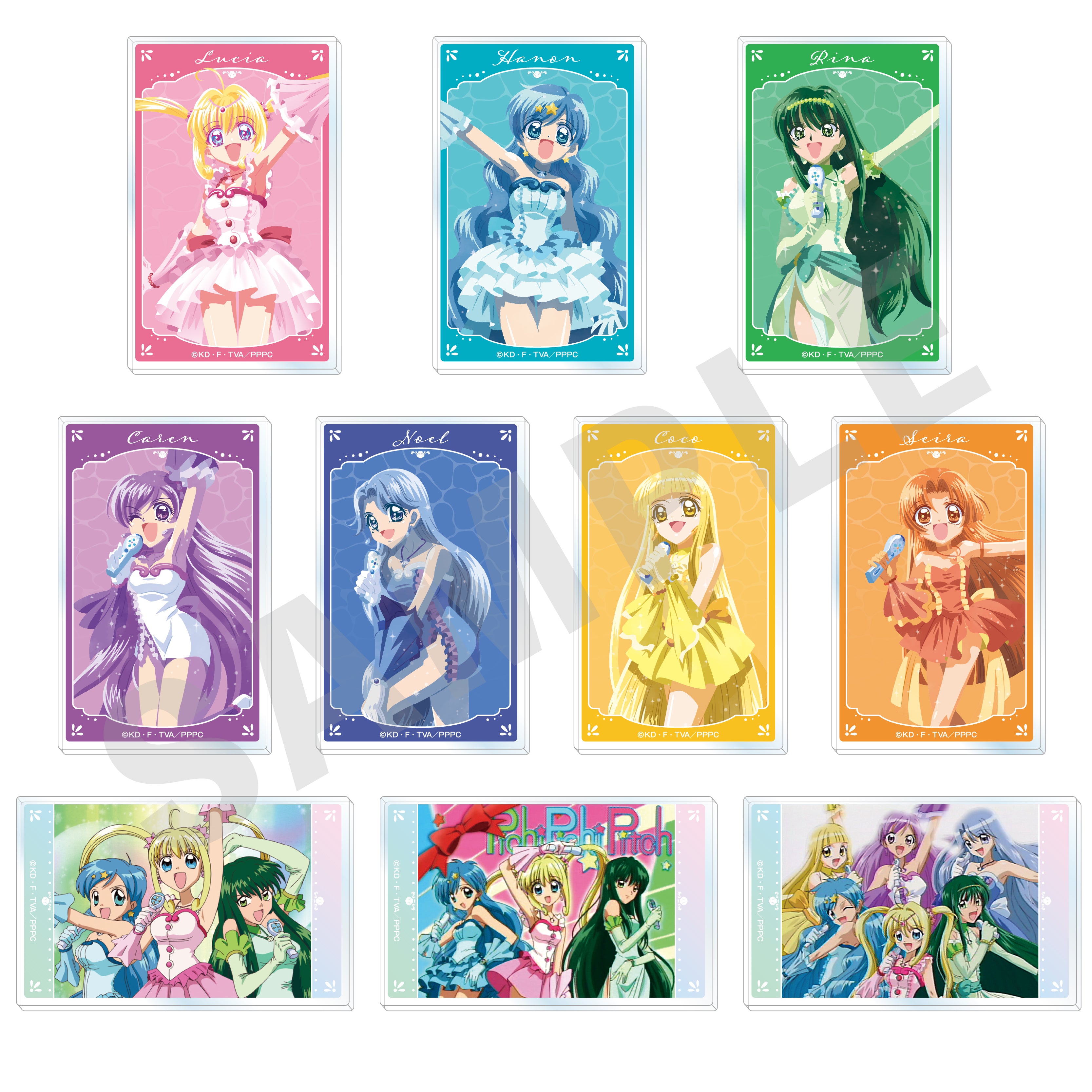 ぴちぴちピッチ ～favorite series～のグッズ、アクリルカードの1枚目の画像です