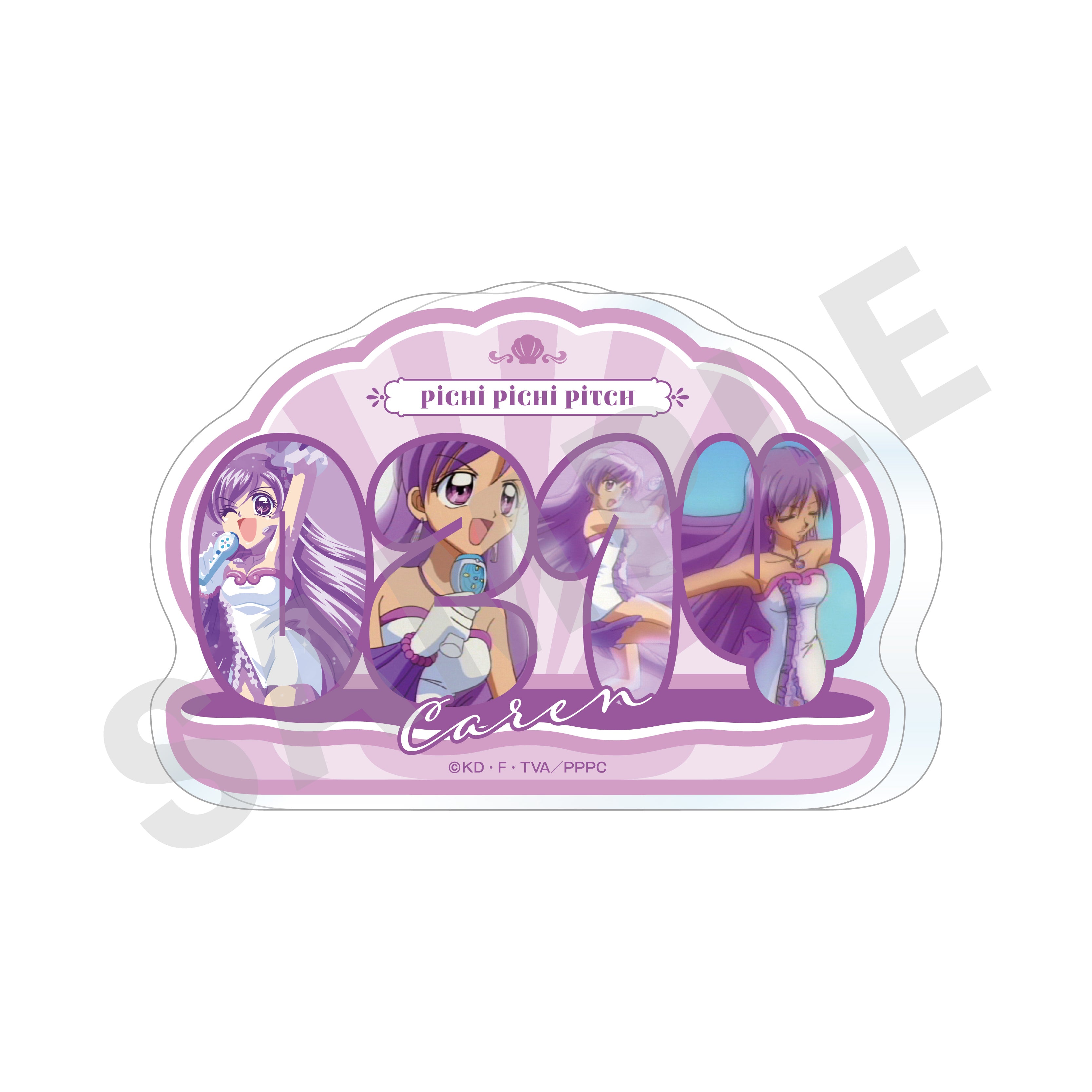 ぴちぴちピッチ ～favorite series～のグッズ、かれんのアクリルプレートの画像です
