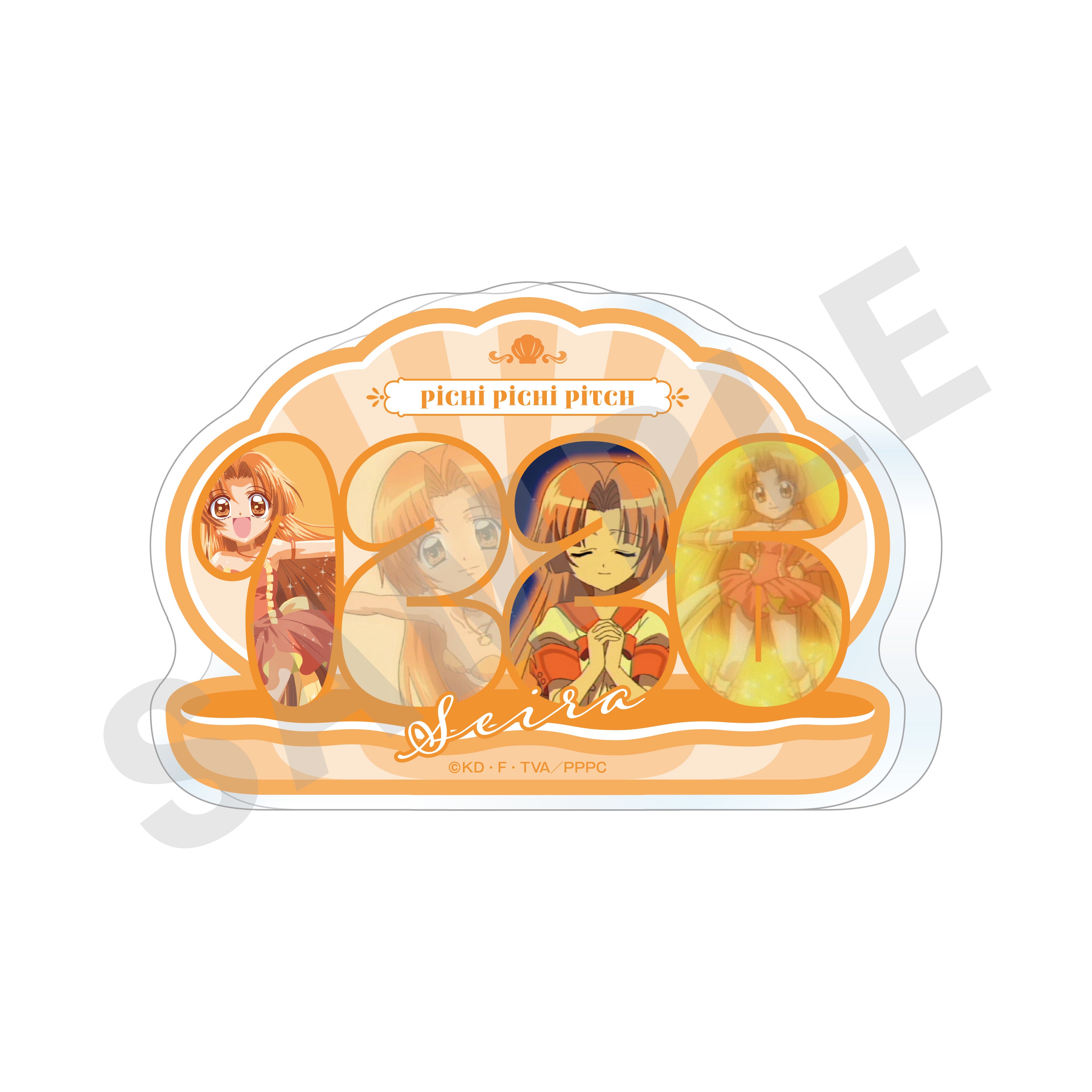ぴちぴちピッチ ～favorite series～のグッズ、星羅のアクリルプレートの画像です