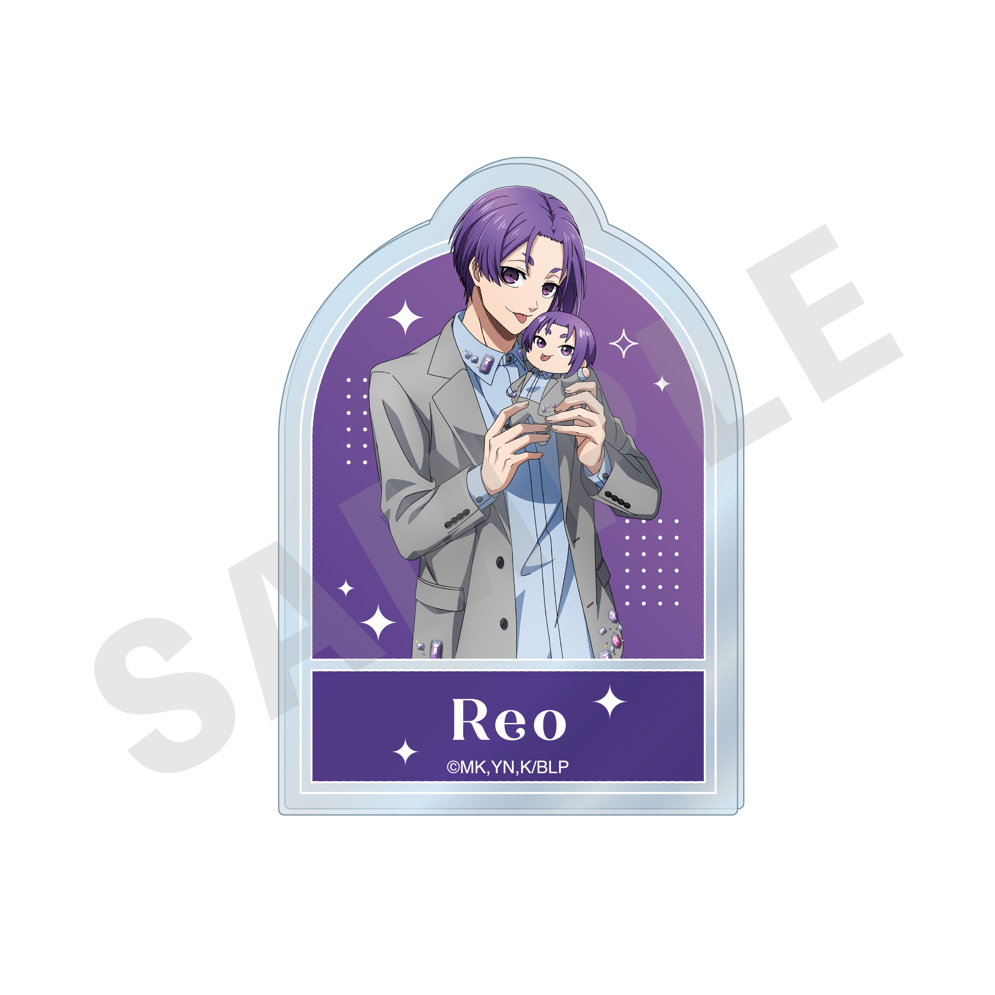 ブルーロック のグッズ、御影玲王のお名前バッジの画像です