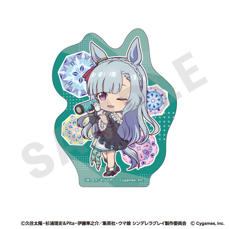 アニメ『ウマ娘 シンデレラグレイ』 のグッズ、メジロアルダンのステッカーの画像です