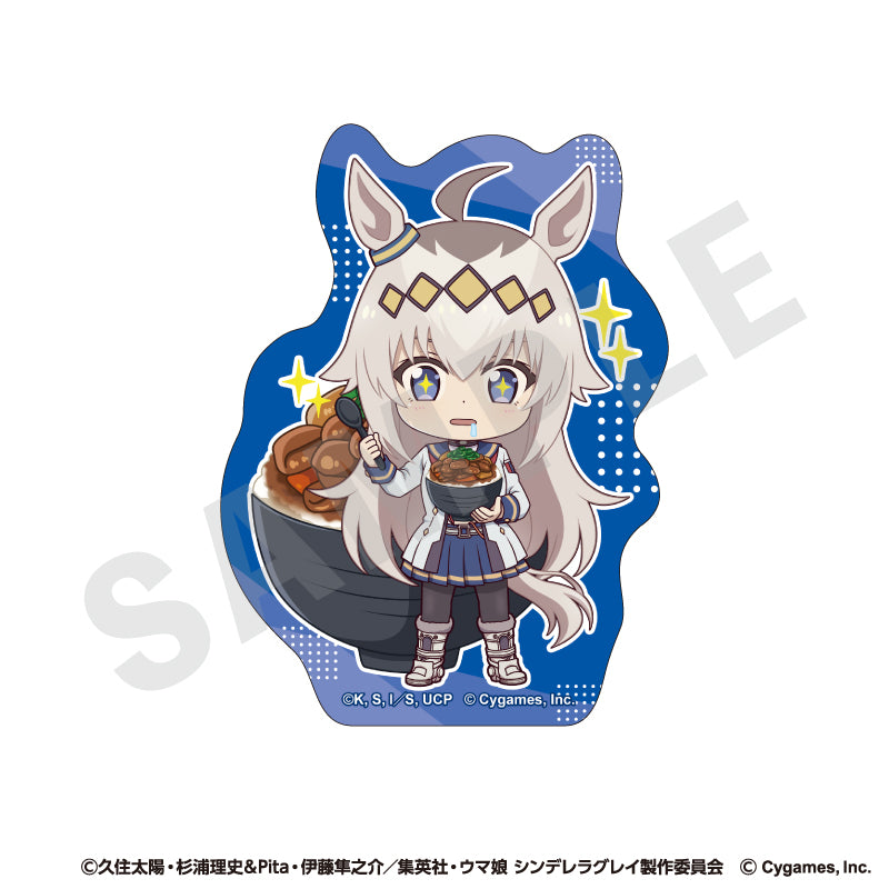 アニメ『ウマ娘 シンデレラグレイ』 のグッズ、オグリキャップのステッカーの画像です