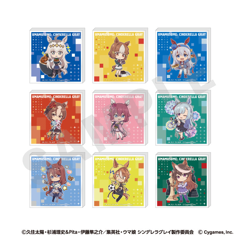 アニメ『ウマ娘 シンデレラグレイ』 のグッズ、アクリルブロックの1枚目の画像です