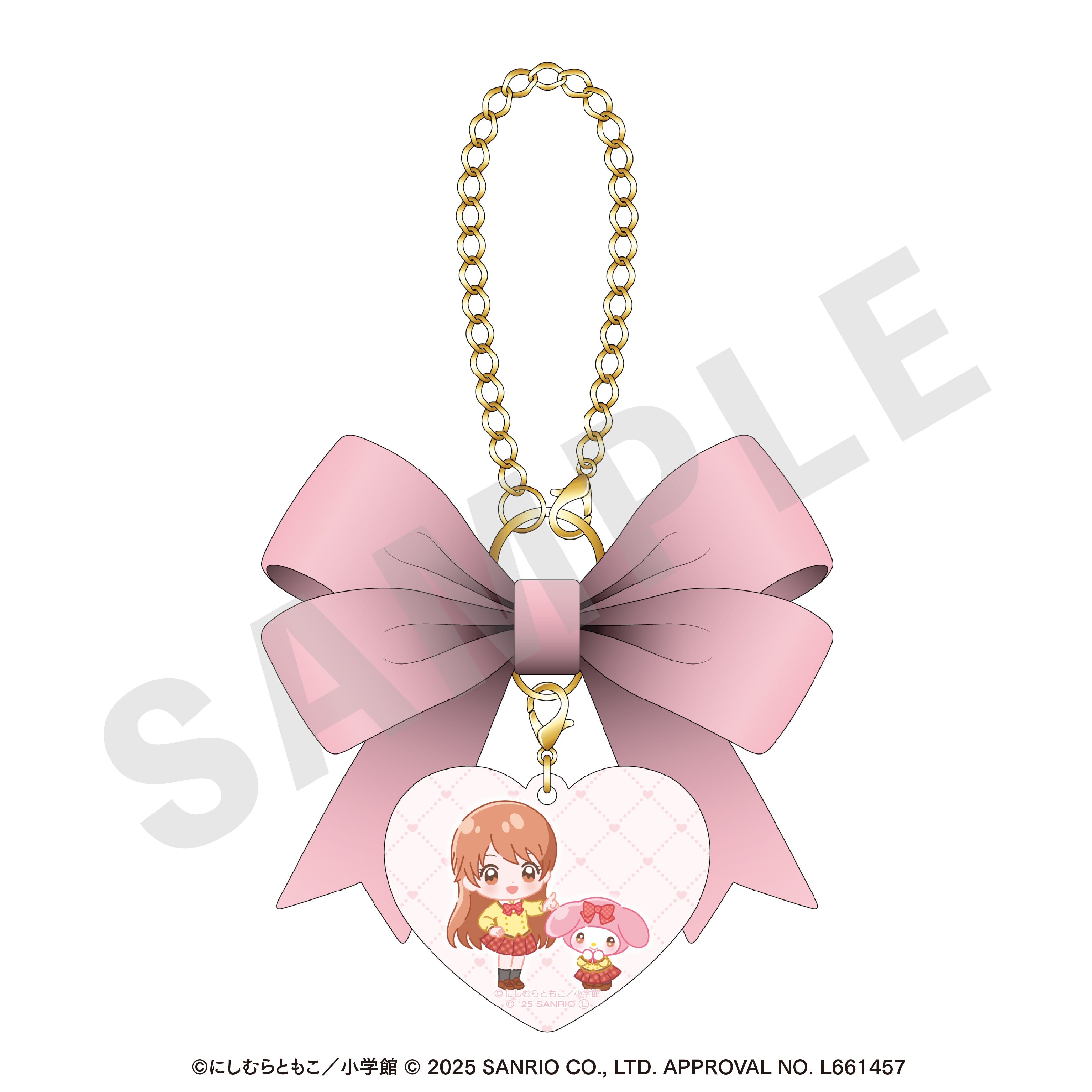 ちゃおヒロインズ×サンリオキャラクターズ のグッズ、北神未海・マイメロディのチャームの画像です