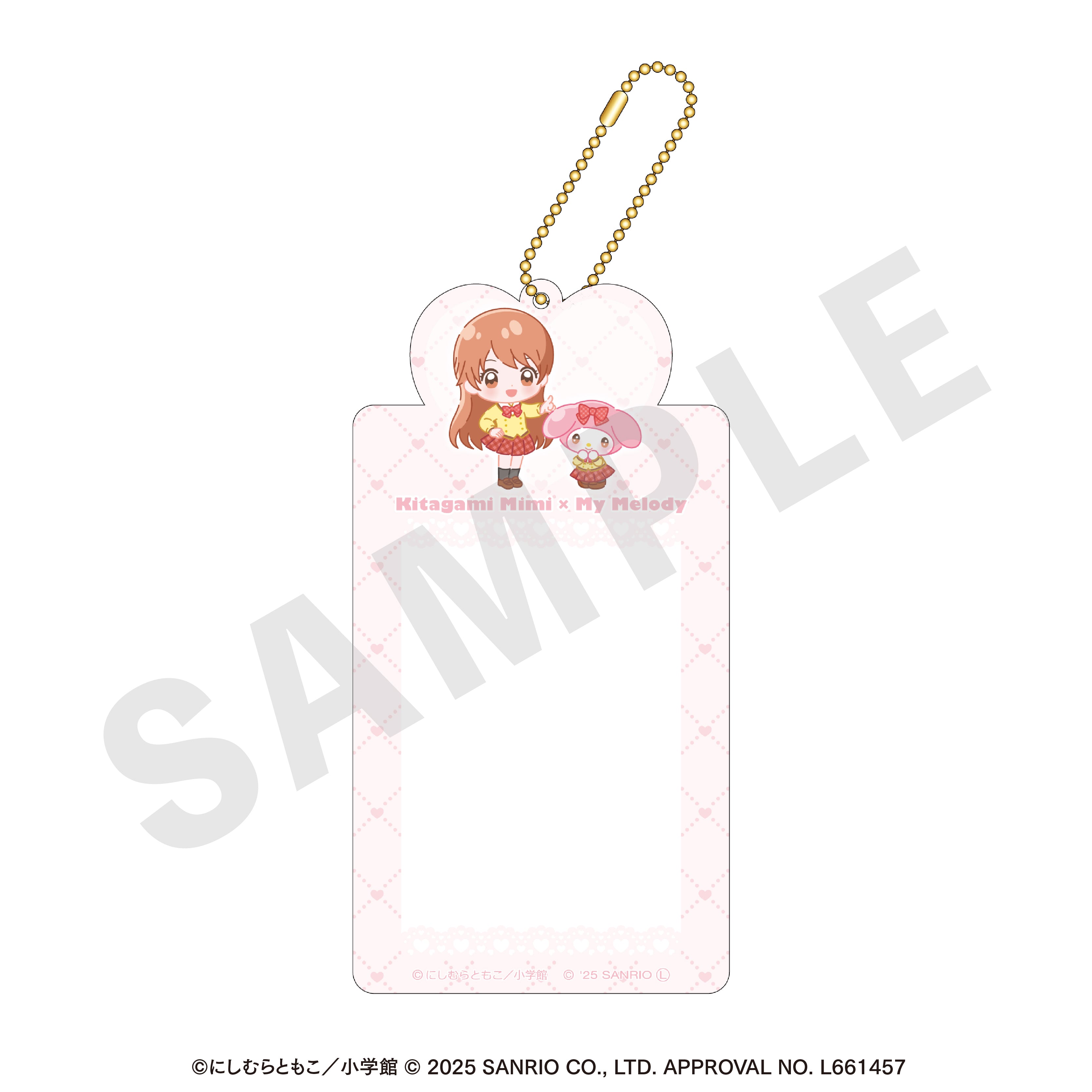 ちゃおヒロインズ×サンリオキャラクターズ のグッズ、北神未海・マイメロディのカードケースの画像です