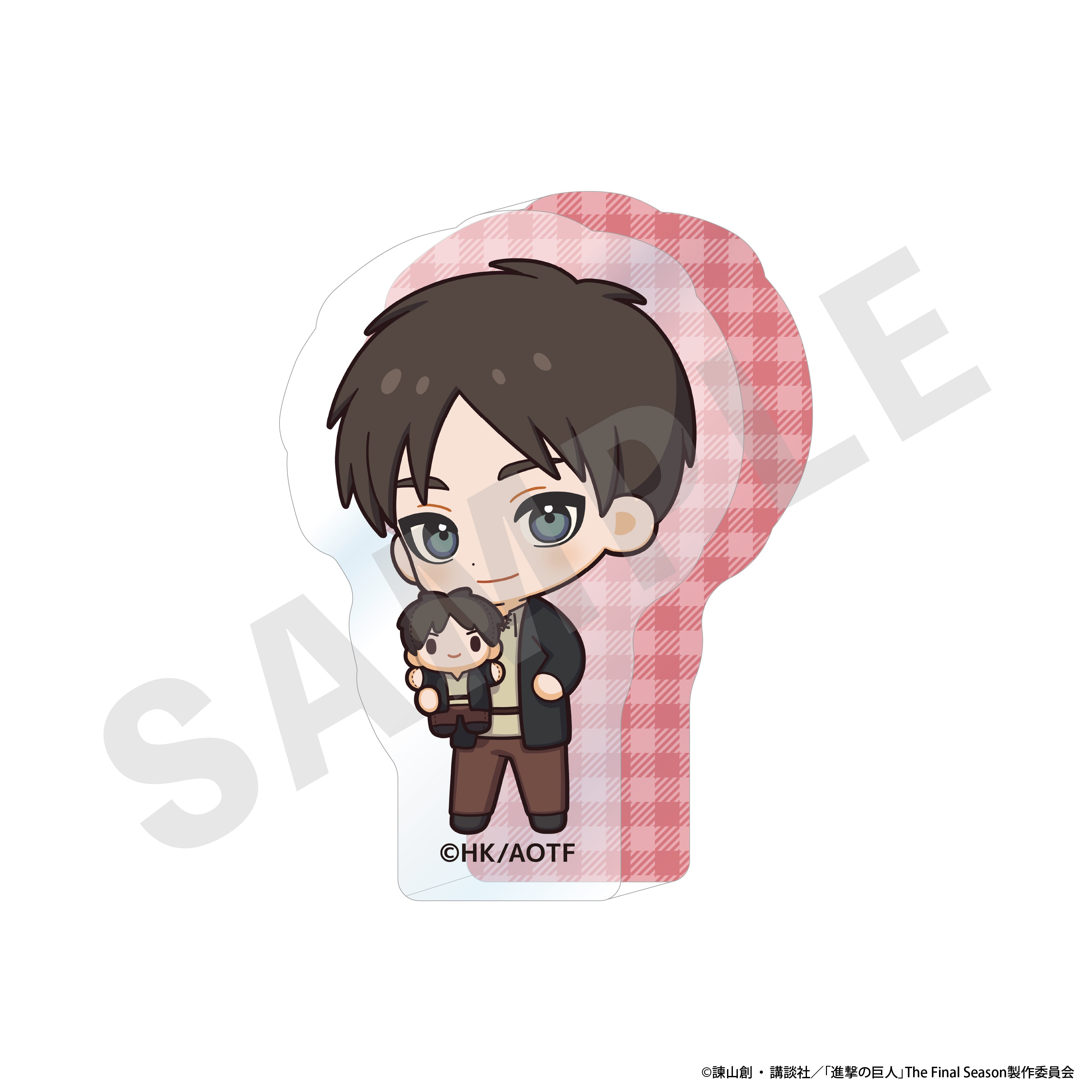 進撃の巨人 エレン 巨人中学校 アクキー attack on titan 進撃！巨人中学校 エレンつままれキーホルダー [進撃！巨人