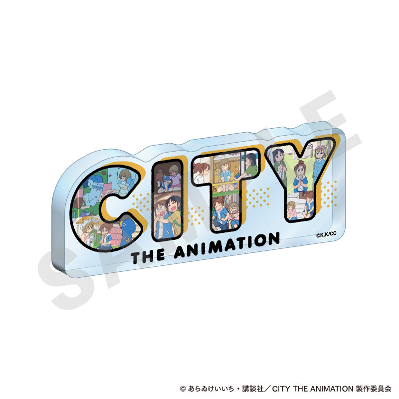CITY THE ANIMATION ～favorite series～のグッズ、南雲美鳥・にーくら・泉わこのアクリルプレートの画像です