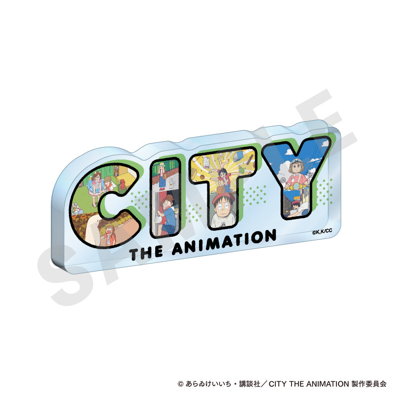 CITY THE ANIMATION ～favorite series～のグッズ、南雲美鳥・にーくら・泉わこ・鬼カマボコのアクリルプレートの画像です
