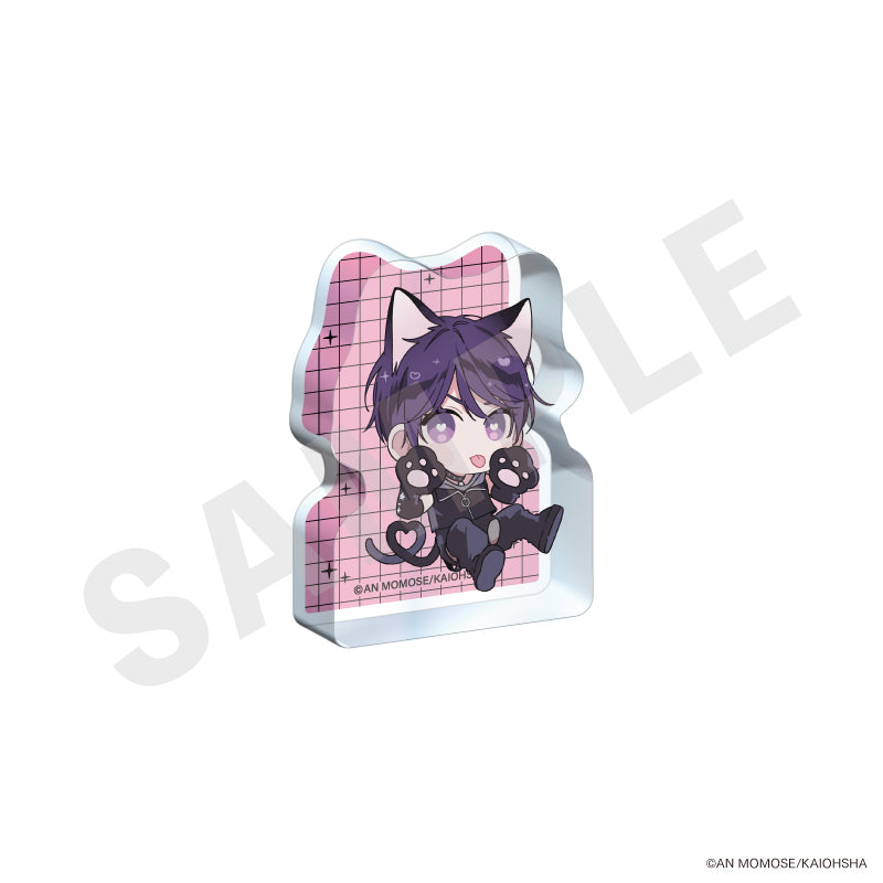 ナカまであいして のグッズ、楪郁巳のアクリルブロックの画像です