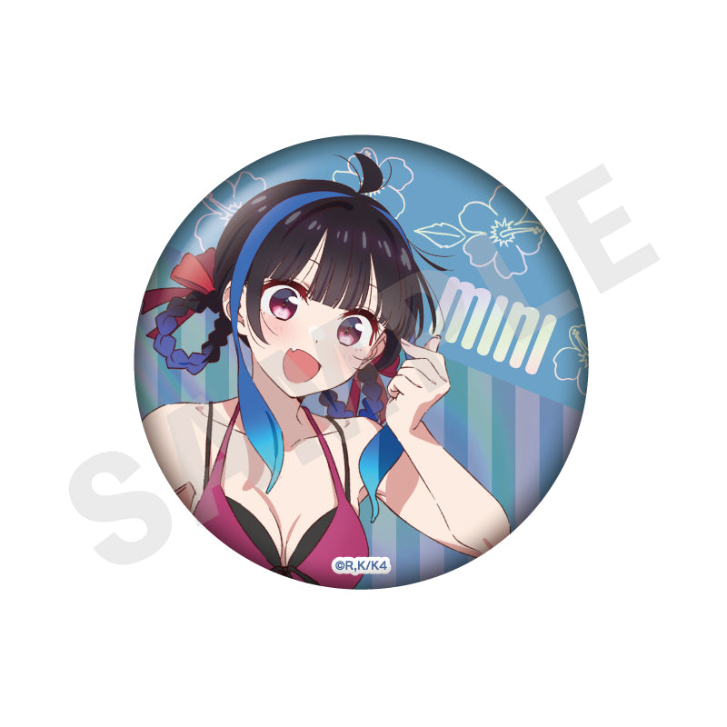 彼女、お借りします のグッズ、八重森みにの缶バッジの画像です