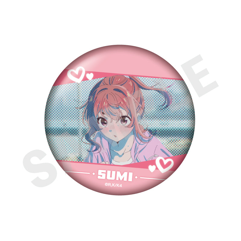 彼女、お借りします のグッズ、桜沢墨の缶バッジの画像です