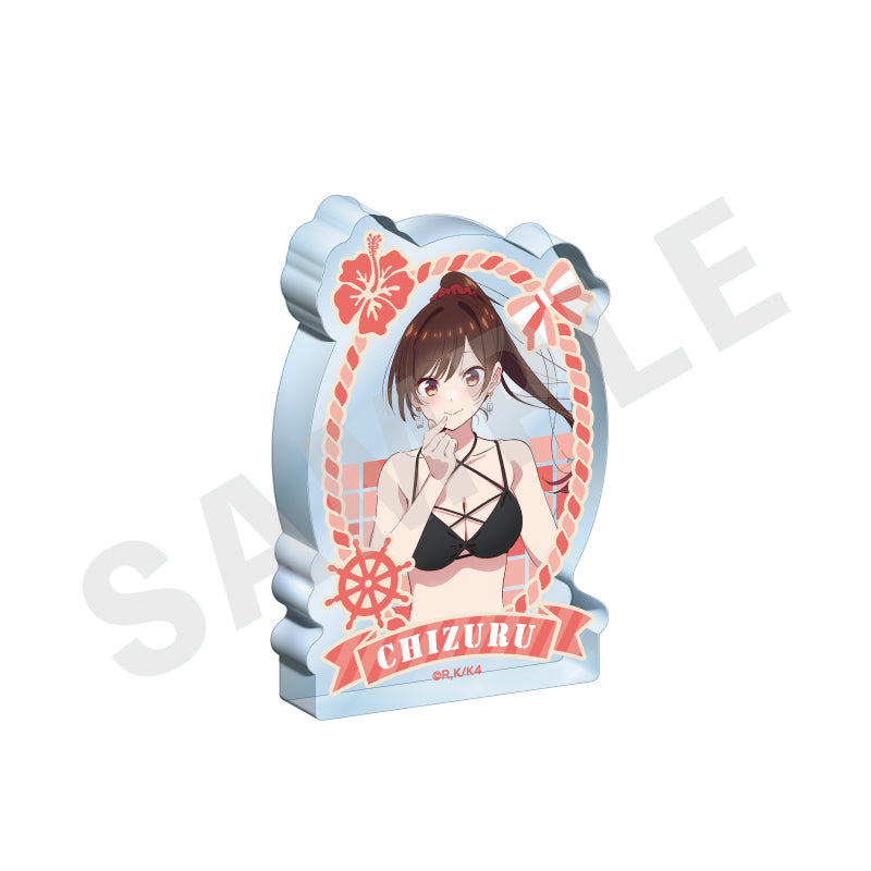 彼女、お借りします のグッズ、水原千鶴のアクリルブロックの画像です