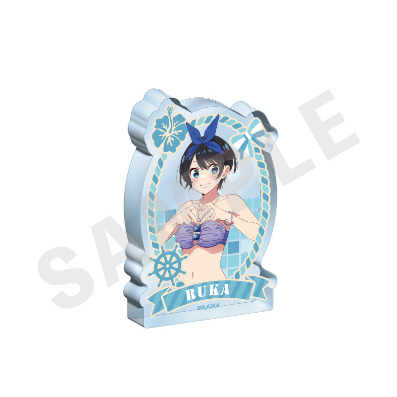 彼女、お借りします のグッズ、更科瑠夏のアクリルブロックの画像です