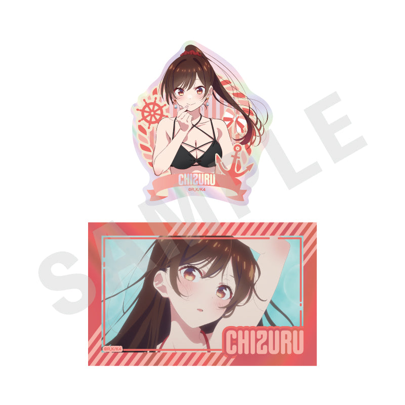 彼女、お借りします のグッズ、水原千鶴のステッカーの画像です