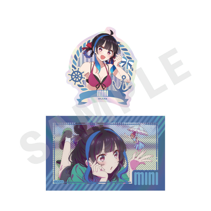 彼女、お借りします のグッズ、八重森みにのステッカーの画像です